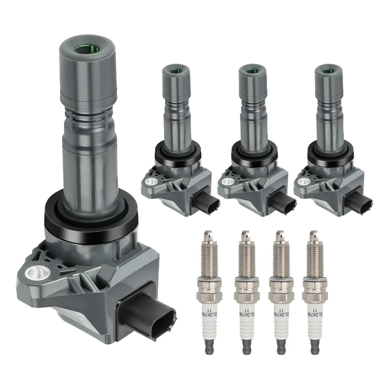 4x Ignition Coil+4x Spark Plug UF672 For Acura ILX 2.0L Honda Civic HR-V 1.8L