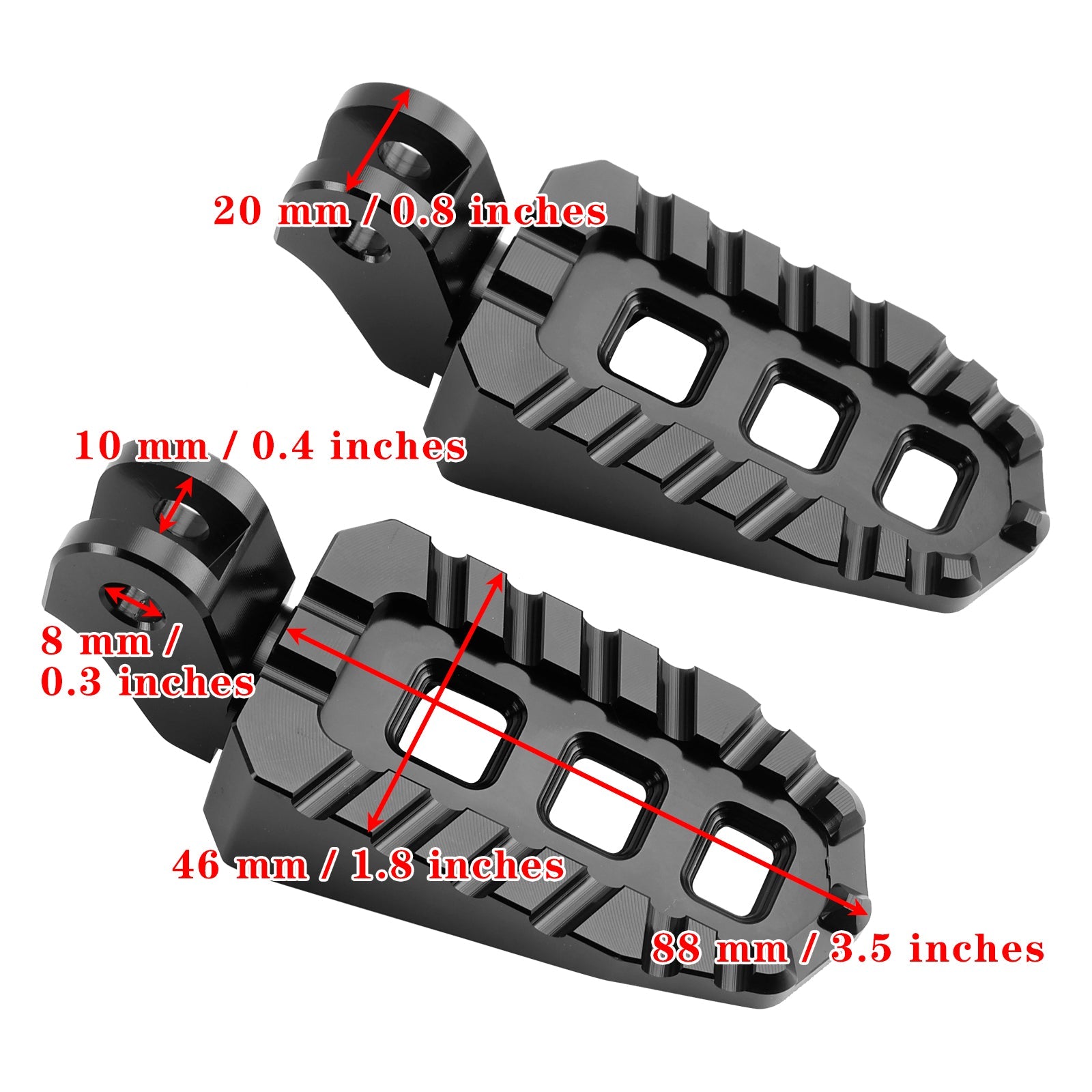 2023-2024 Scrambler 400X Front Footrests Foot Pegs