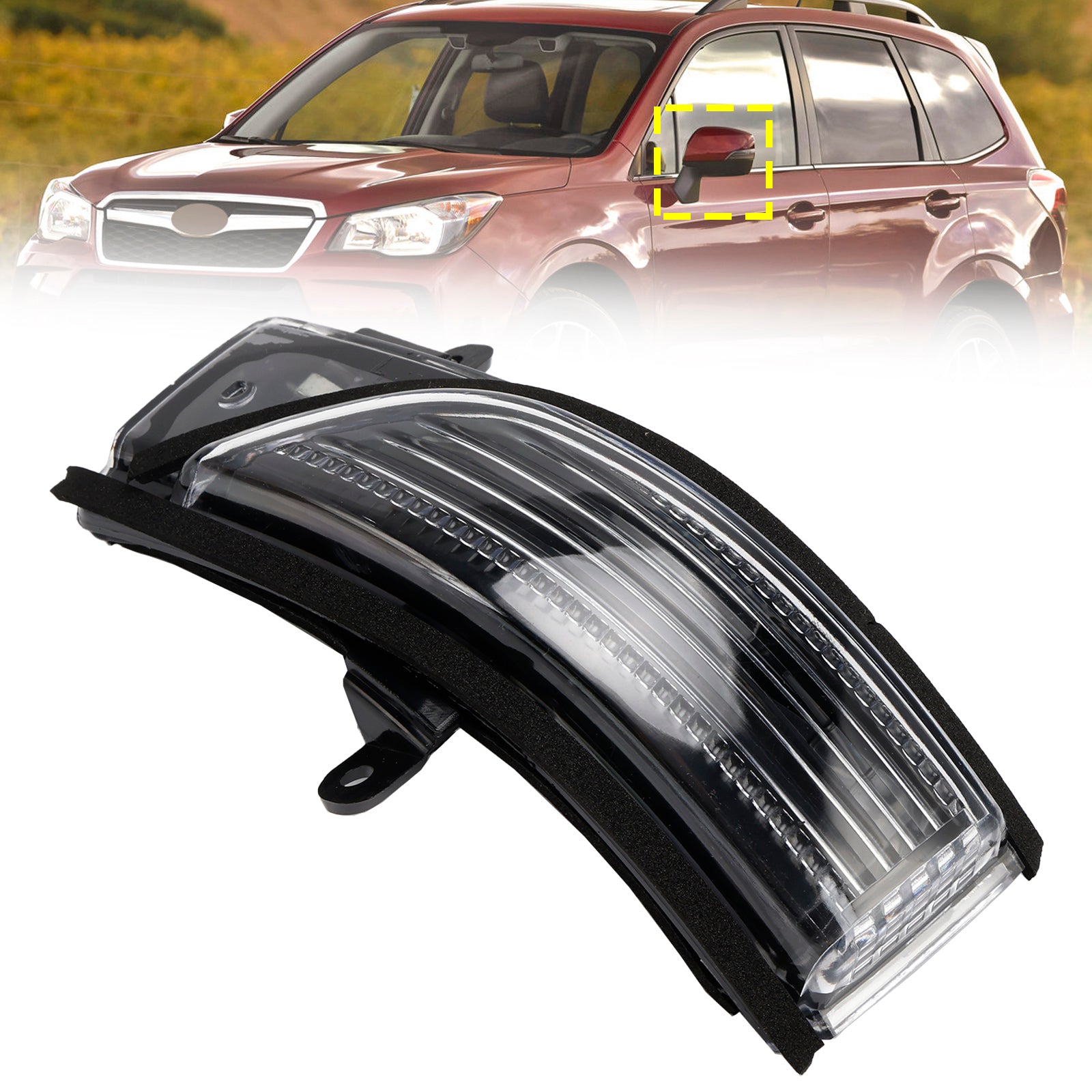 Left Wing Mirror LED Signal Indicator Light For Subaru Forester 2014-2015