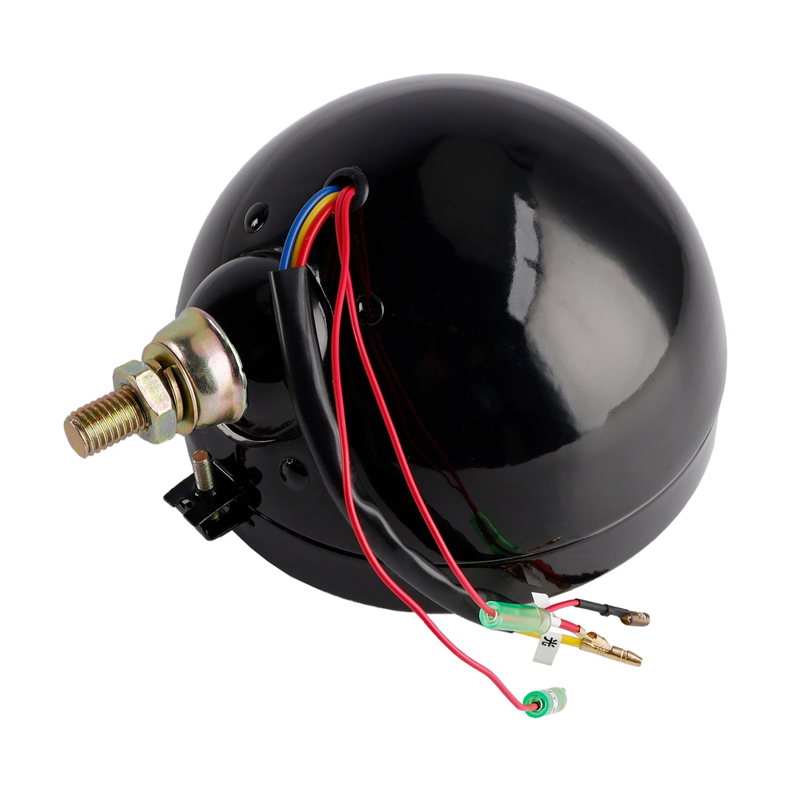 9-Bulbs Beam Headlight Fog Lamp Custom 5.75" Black For Racer Bobber Chopper