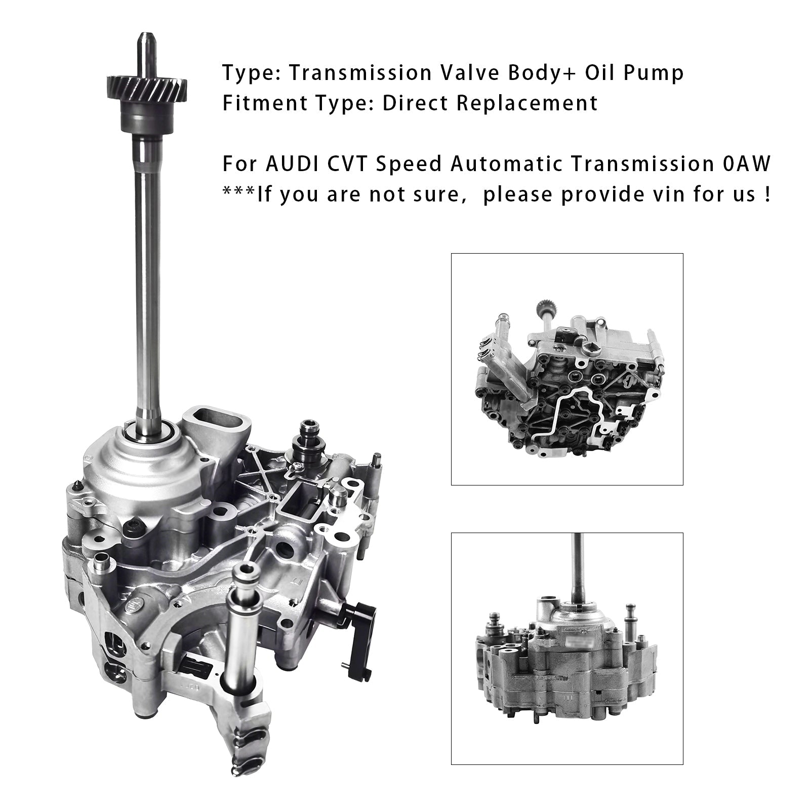 AUDI CVT Speed Automatic CVT Transmission Valve Body+ Oil Pump 0AW325031