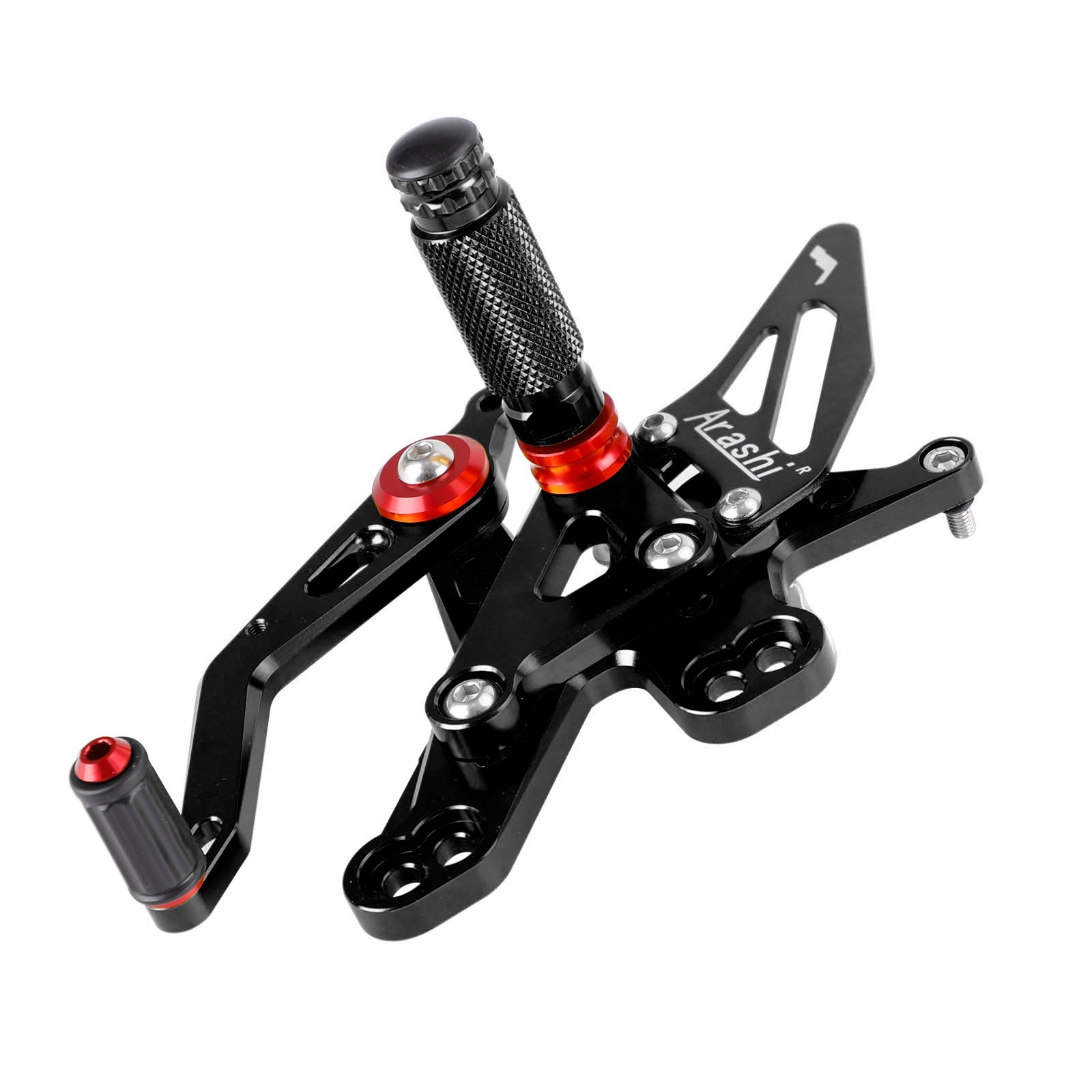Black Rearsets Adjustable Foot Pegs Rest For Honda CB650R CBR650R 2019-2023