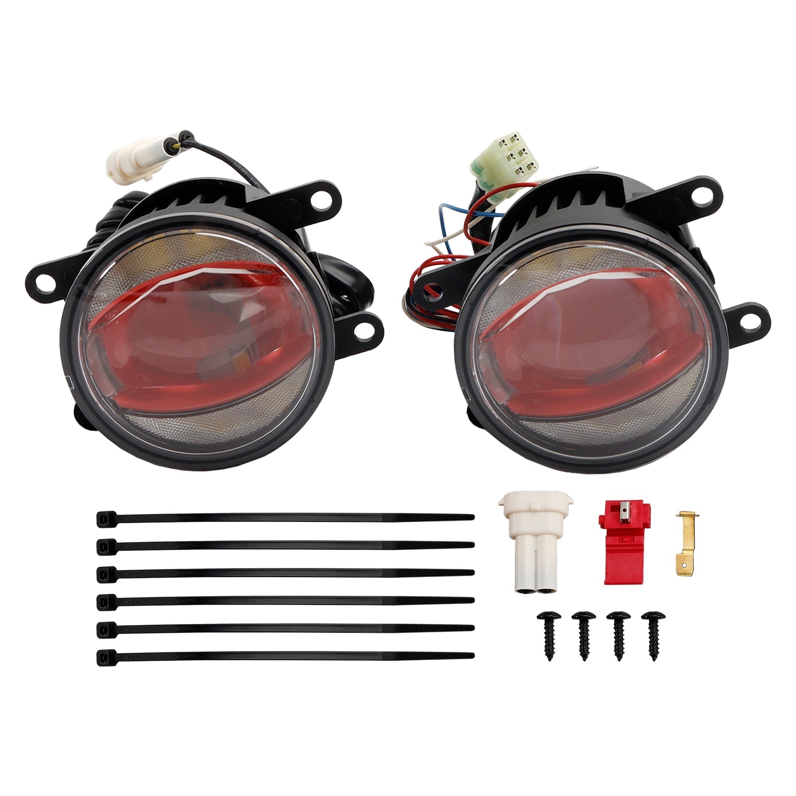 Car Light Ledtiving FOG DRL Pink Edition 90MM 6000K For OSRAM