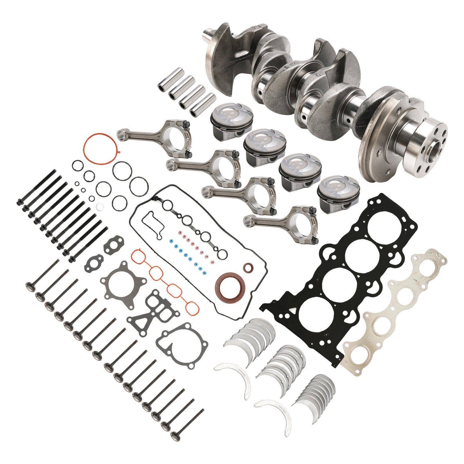 Hyundai Veloster (FS) (2011-2018) G4FD 1.6L Engine Rebuild Overhaul Kit w/Crankshaft & Connecting Rod for Hyundai 1.6L