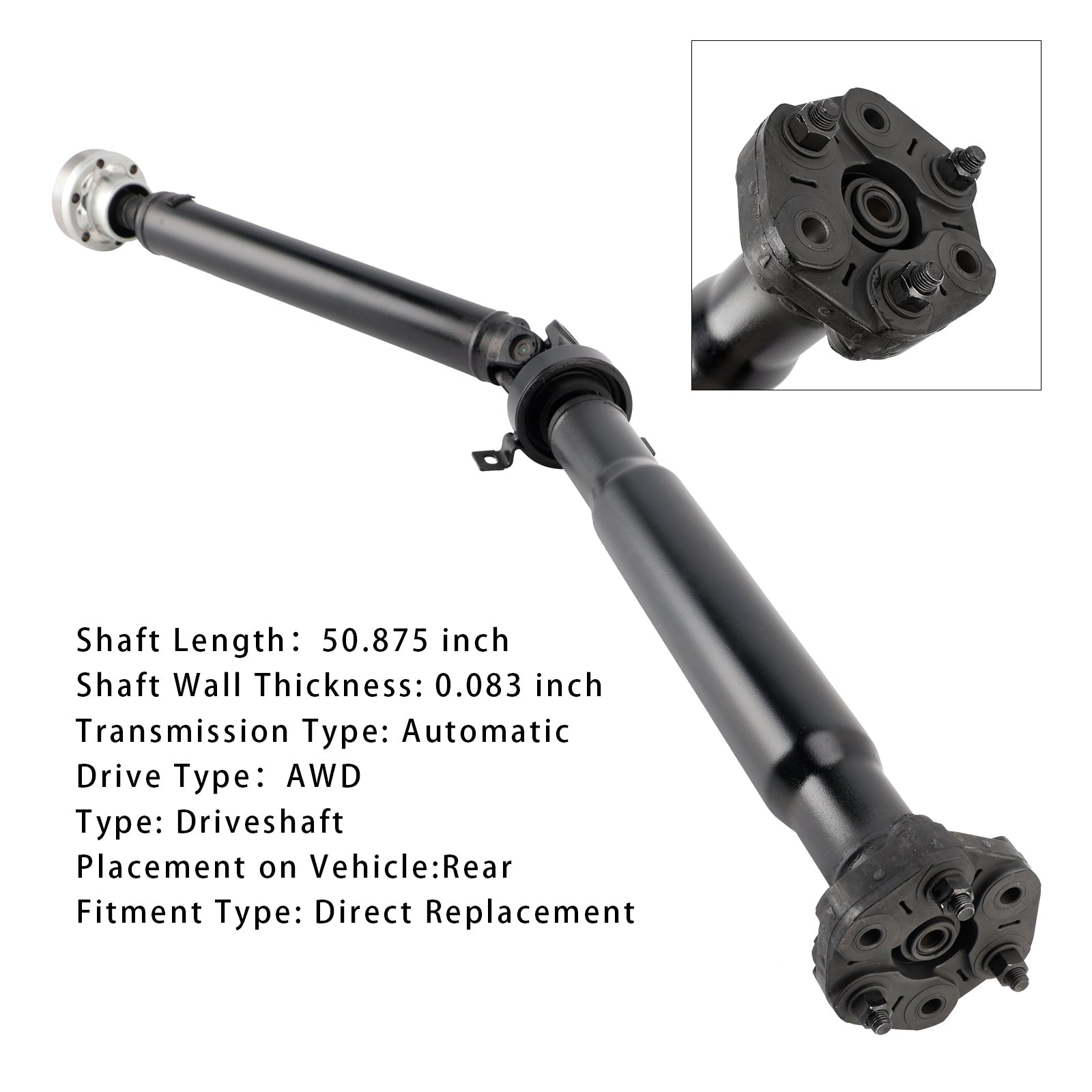 2004-2006 X5 V8 4.4L Automatic Transmission E53 Series Rear Drive Shaft 26107529661