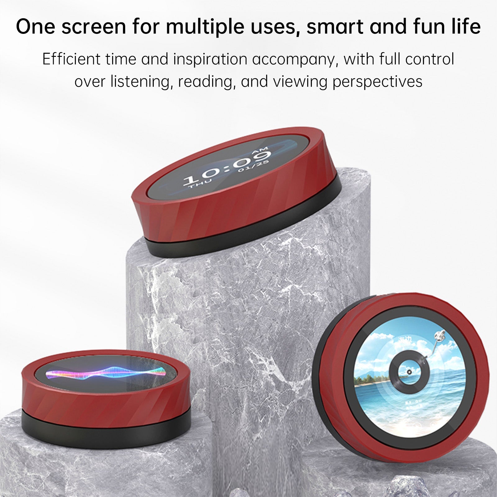 ESP32 S3 1.8-inch Knob Screen IPS Capacitive Touch AI Electronic Photo Album