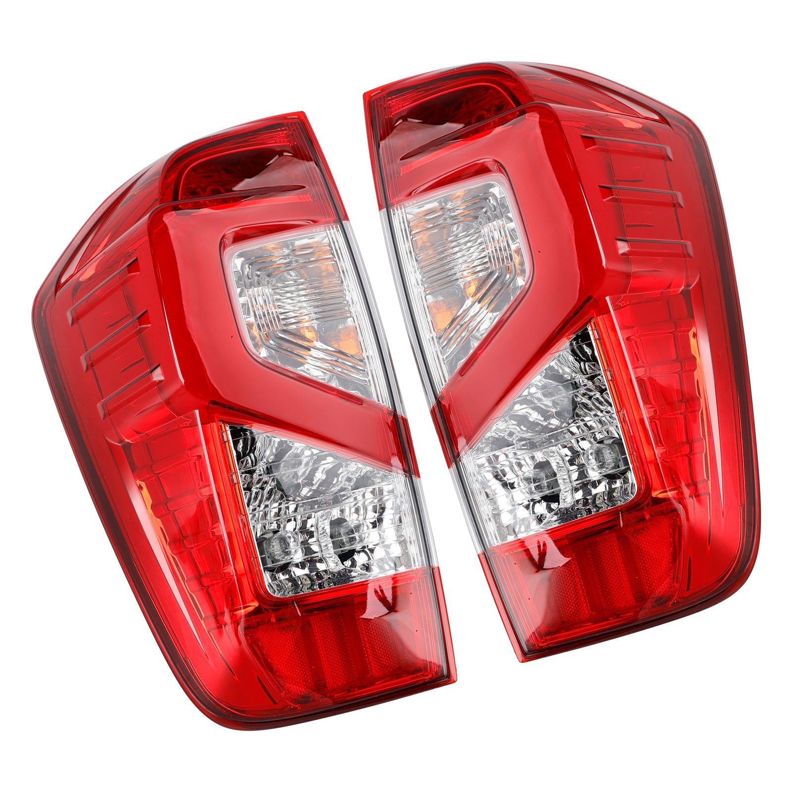 Pair Tail Light Lamp For Nissan NAVARA NP300 D23 3D Stripe Bar LED 2015-202