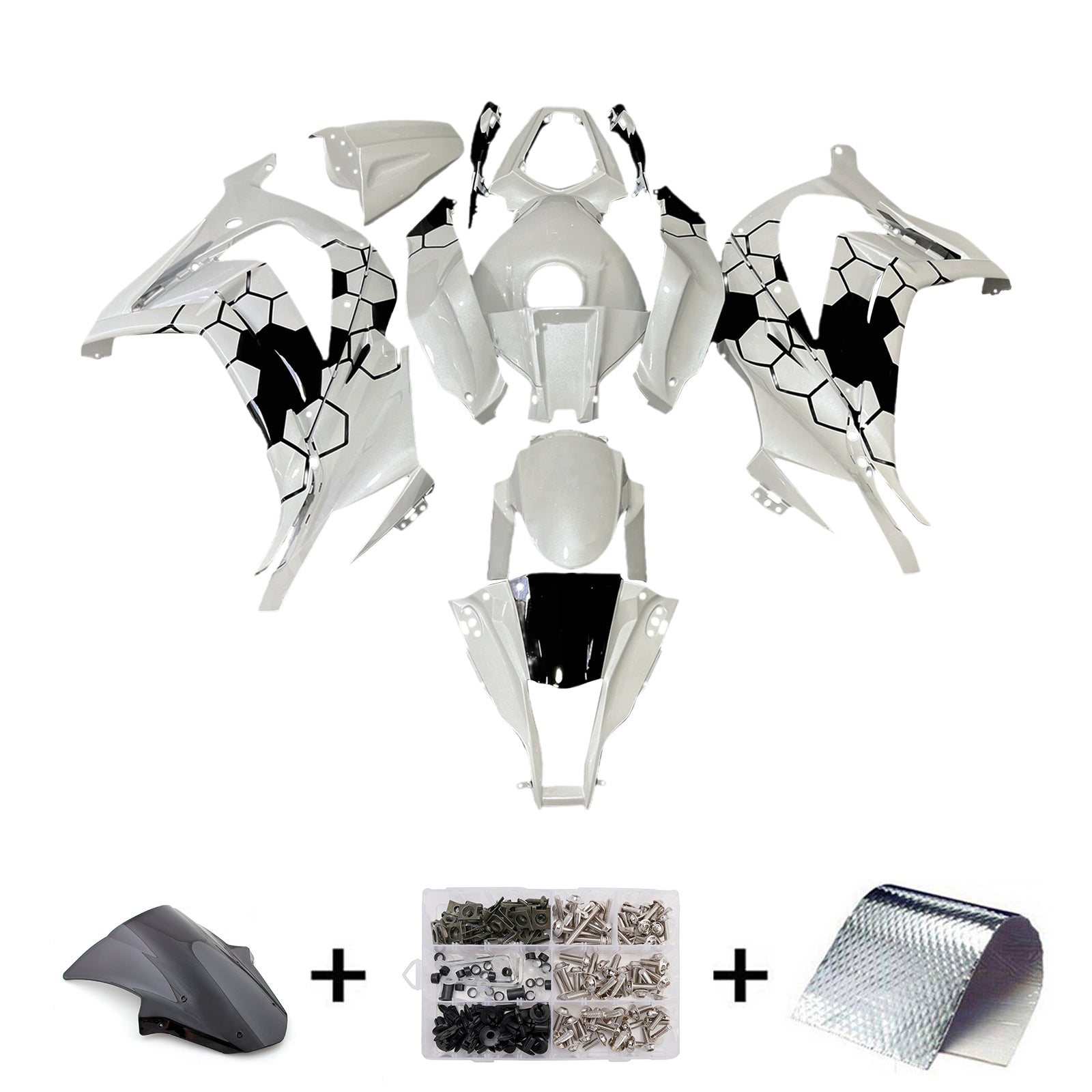 Injection Fairing Kit Bodywork Plastic ABS fit For Kawasaki ZX10R 2011-2015