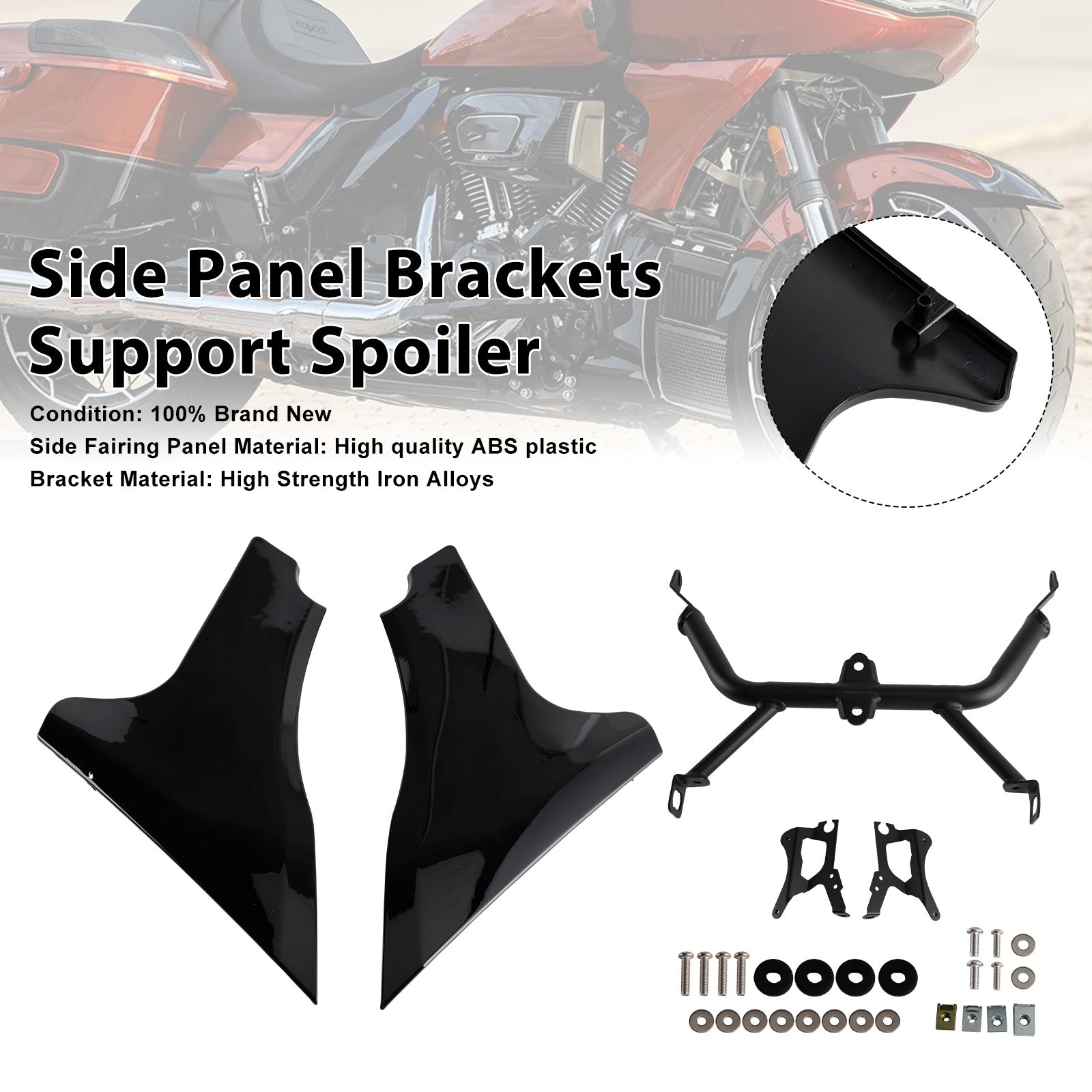 2024-later Harley Road Glide CVO ST FLTRXSTSE Side Panel Brackets Support Spoiler