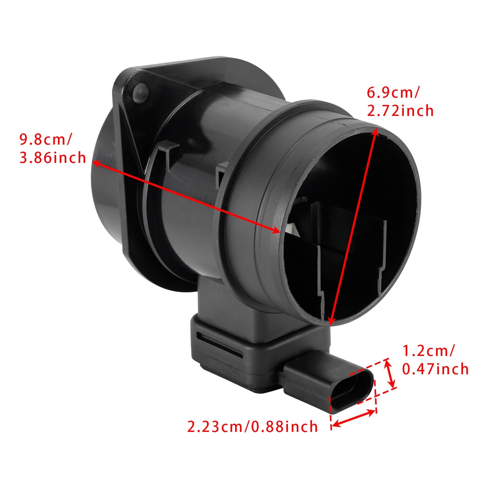 Mass Air Flow Meter Sensor For VW Golf VI Audi A1 Seat Leon 1.6TDI 5WK97023