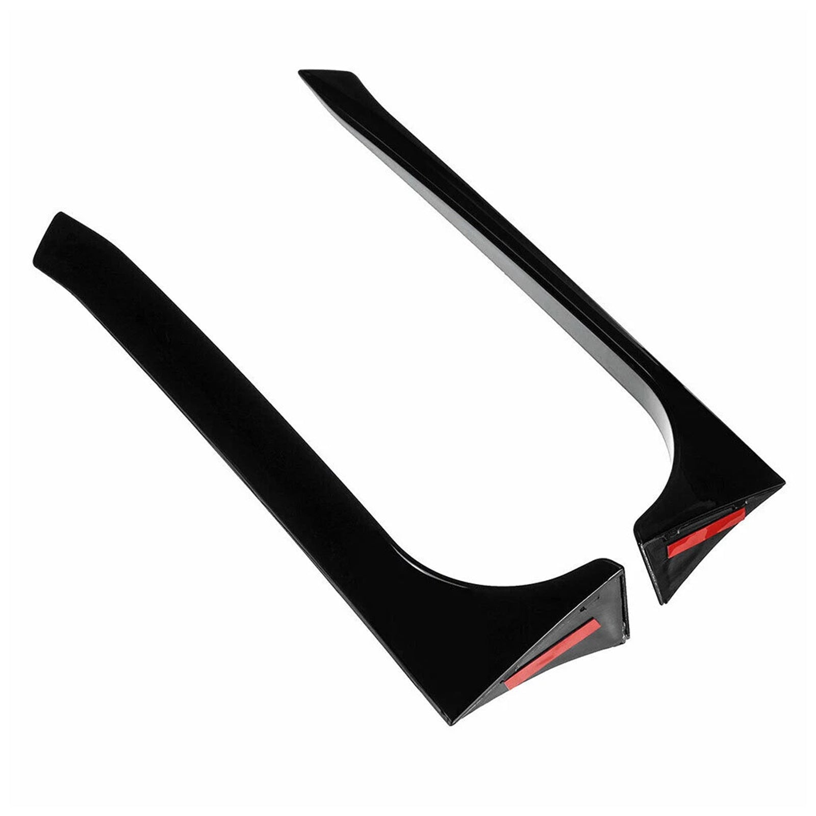 2008-2013 VW Golf MK6 GTI Gloss Black Pair Rear Window Side Wing Spoiler