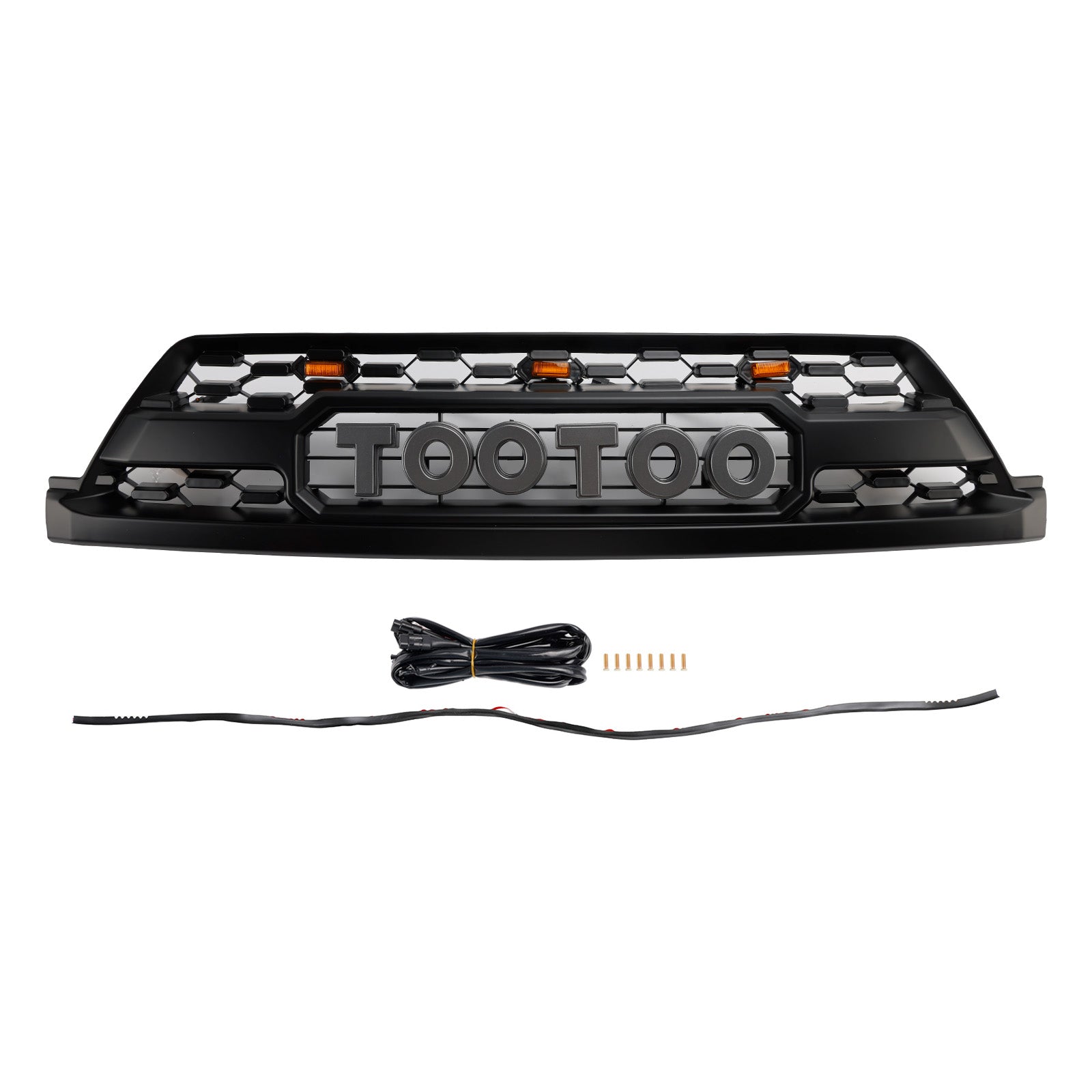 2002-2005 Toyota 4Runner TRD PRO Style W/ LED Front Bumper Grill Grille