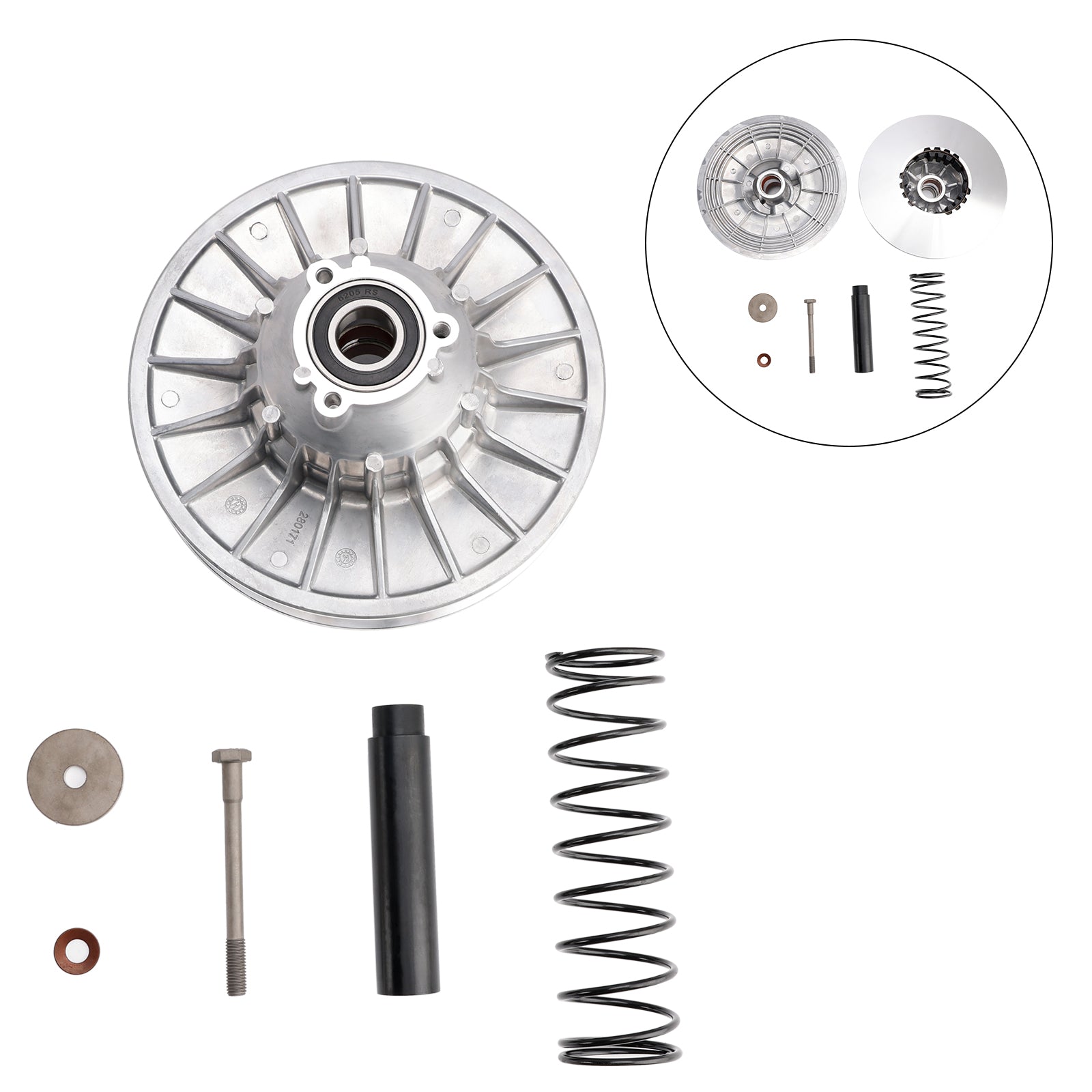 2006-2008 Can-Am Outlander MAX 400 STD Rear Complete Clutch Variator 420280178 420280173