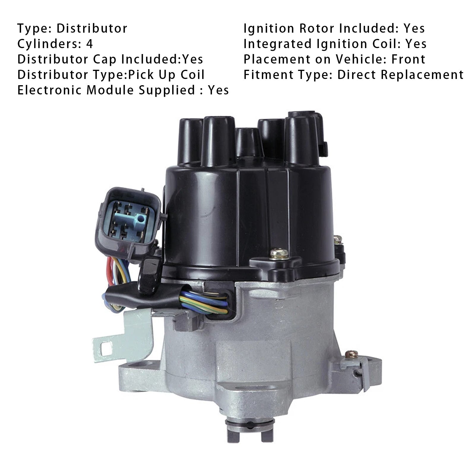 Ignition Distributor 30100-P2E-A01 For Honda Civic 1996-1998 Civic del Sol 1.6L