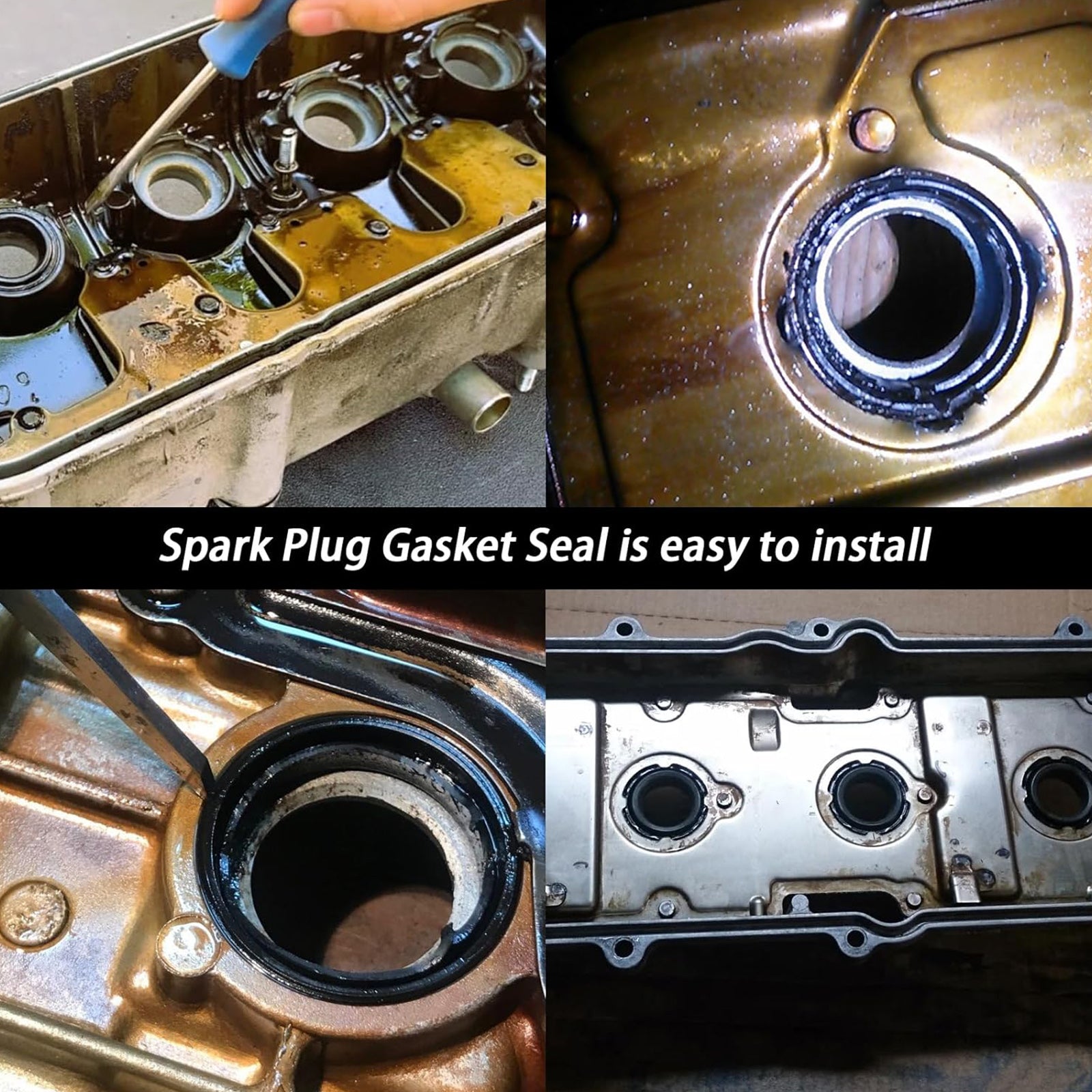 6Pcs Spark Plug Tube Seal for Jeep Wrangler Cherokee 2012-2024 5184778AB