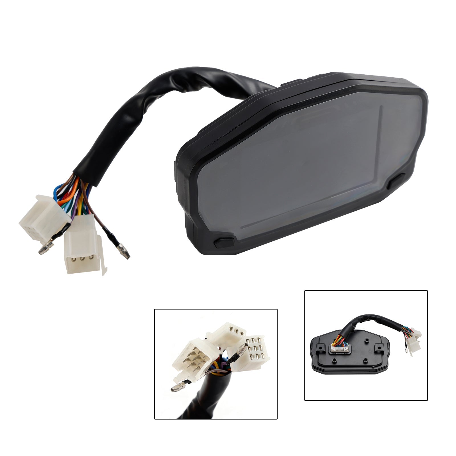 Backlight Lcd Rpm Digital Display Odometer Speedometer Universal For Motorcycle