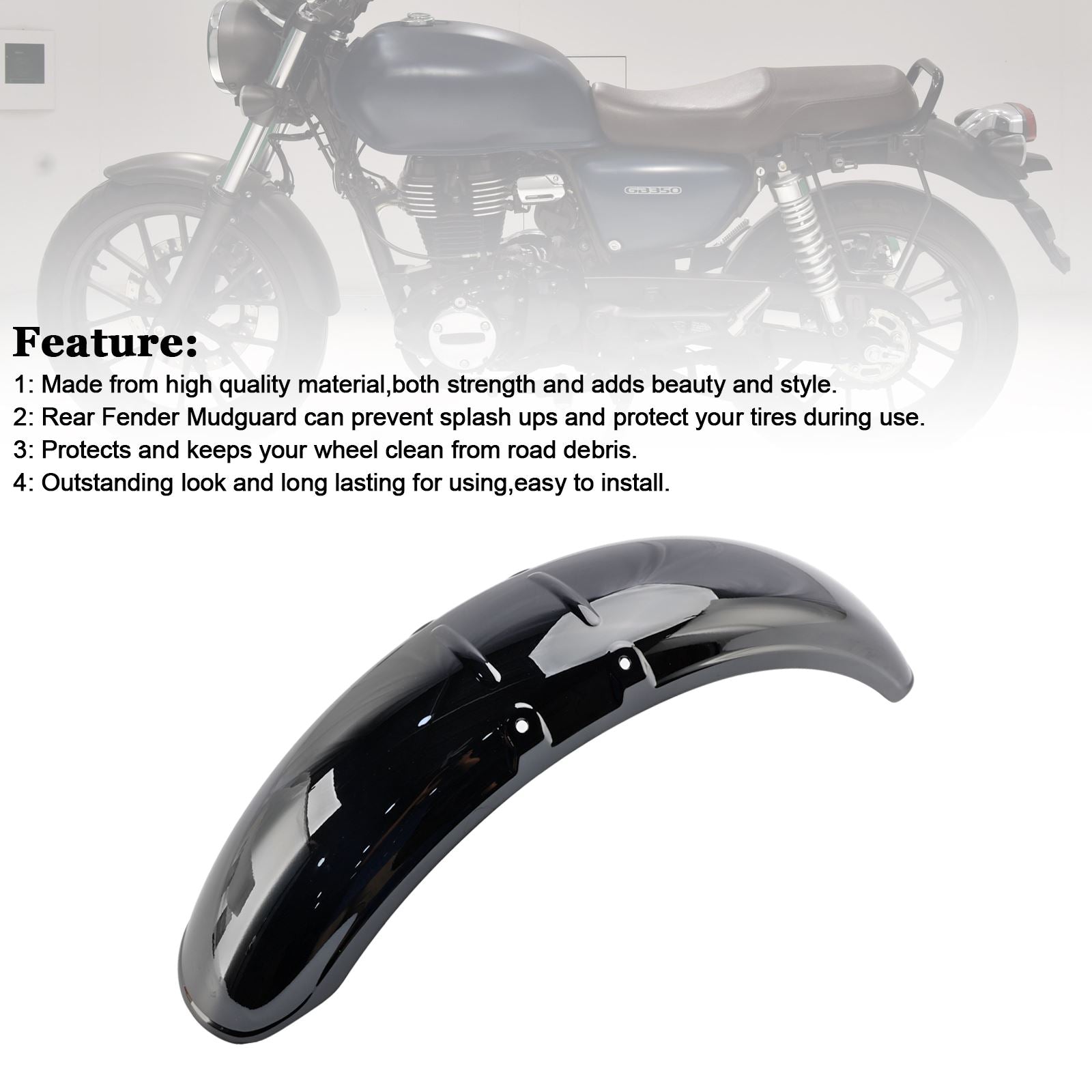Front Fender Mudguard Fairing For Honda GB350 2023-2024