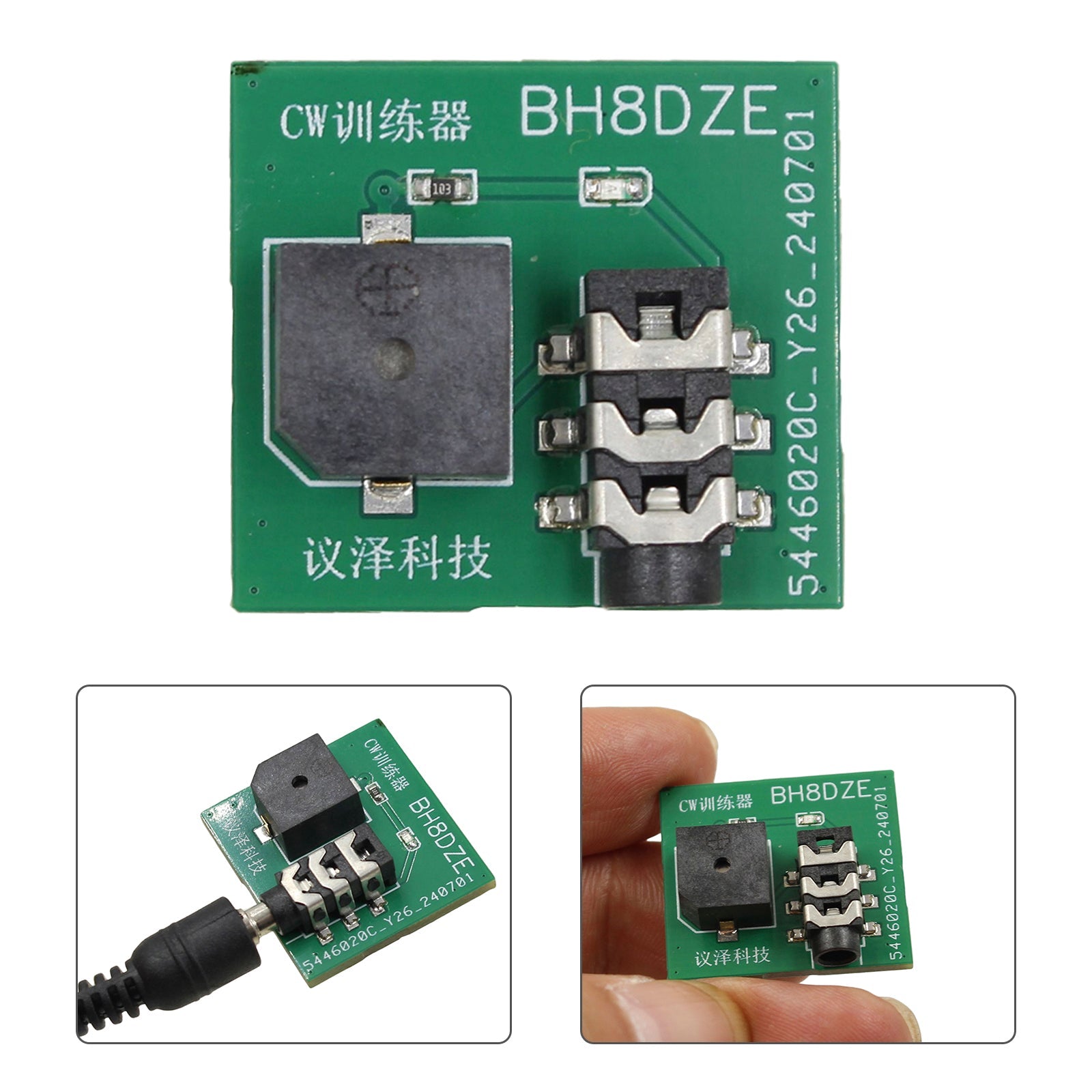 Mini CW Trainer Morse Code Trainer Hand Key Trainer Oscillator Button w Battery