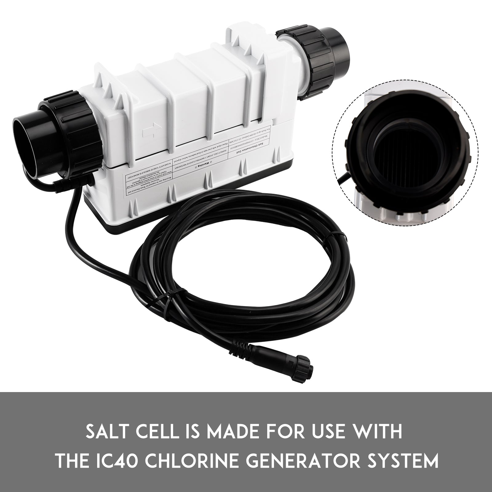 IC40 EC-520555 Replacement Salt Cell Chlorine Generator for In-Ground Pools Up