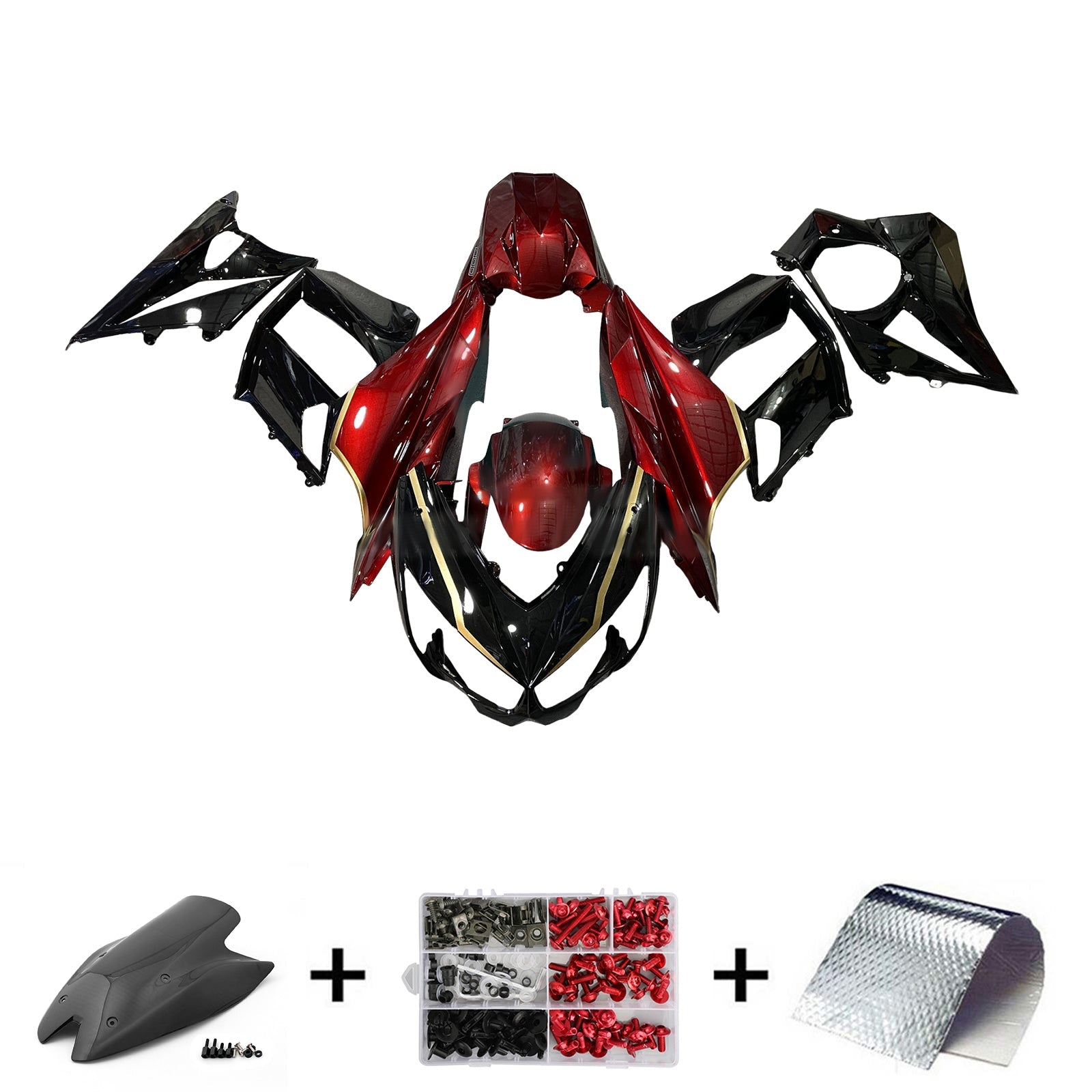 Injection Fairing Kit Bodywork Plastic ABS fit For Kawasaki Z1000 2010-2013