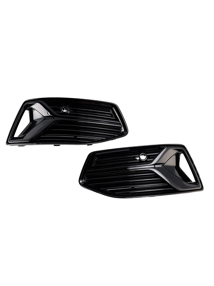 2019-2023 Audi A6 C8 2PCS Front Bumper Fog Light Cover Grill Grille
