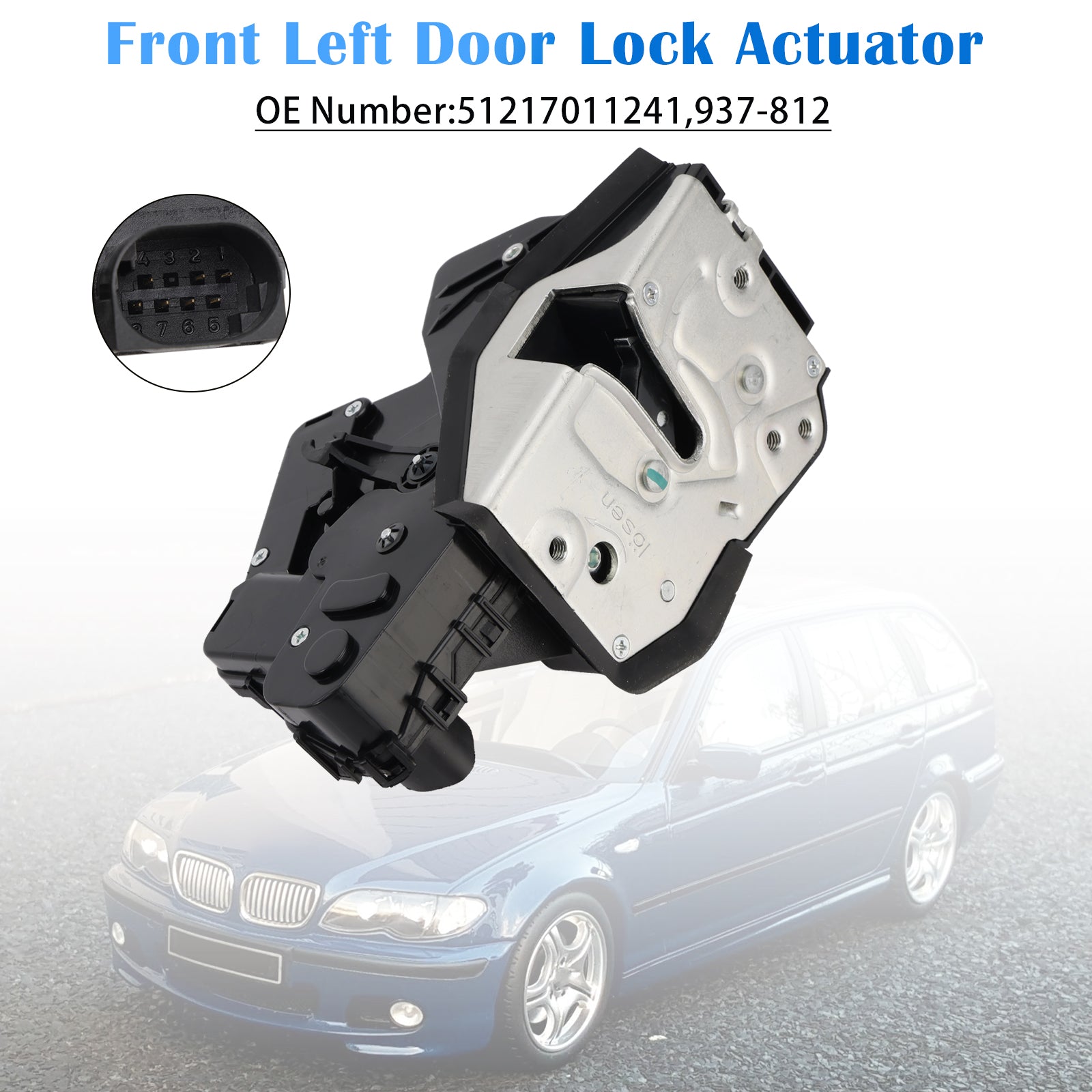 Front Left Door Lock Actuator 51217011241 For BMW 3 Series E46 2001-2005