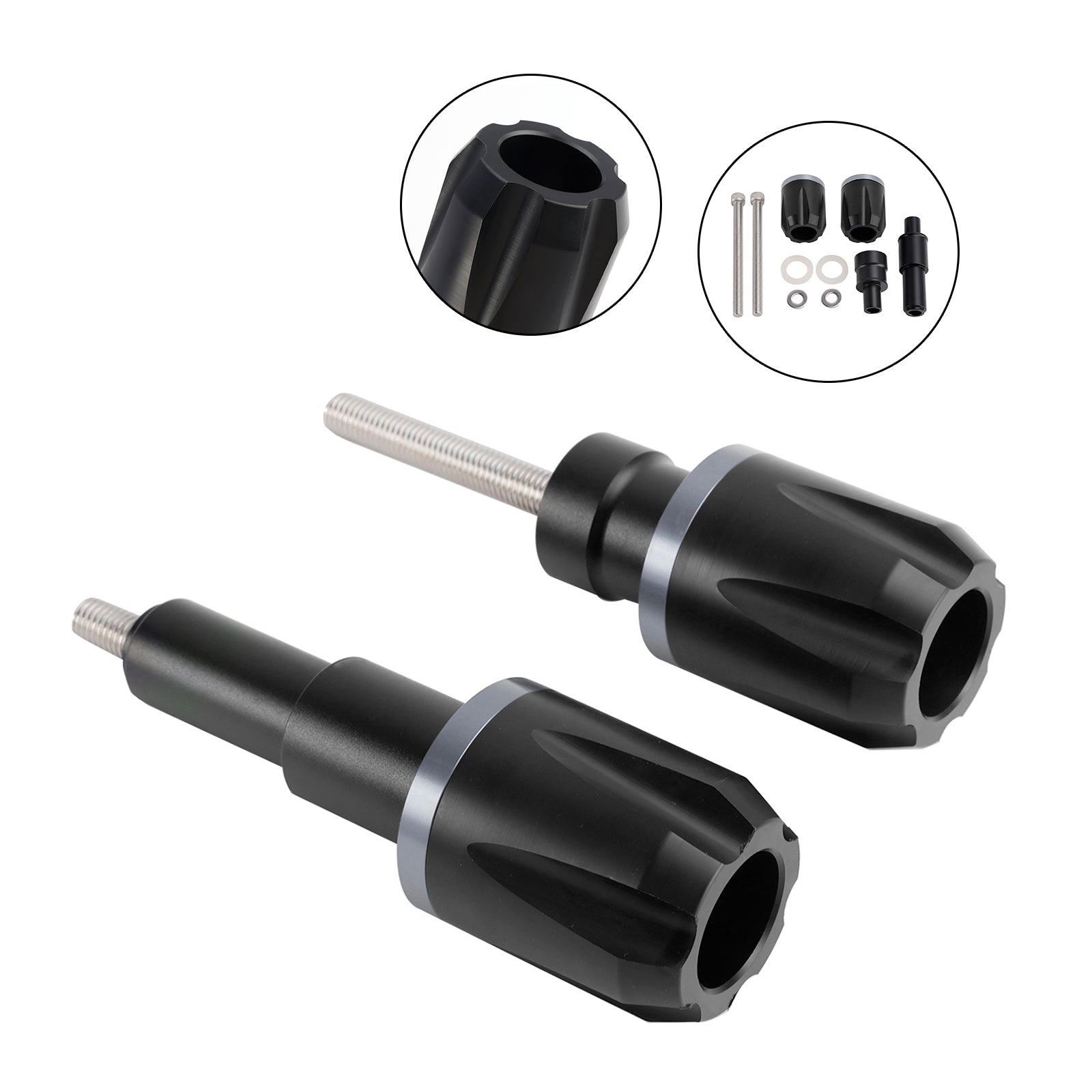 2019-2023 Bmw F900R F750Gs F850Gs Cnc Anti-Crash Frame Sliders Protector Blue Black