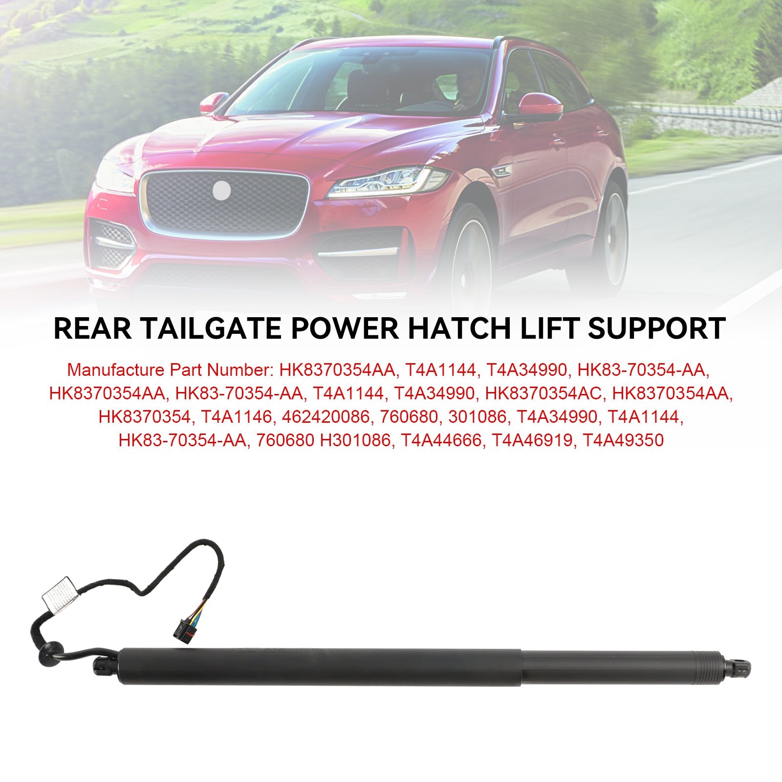 2016-2018 Jaguar F-Pace X761 Rear Electric Tailgate Struts HK8370354AA