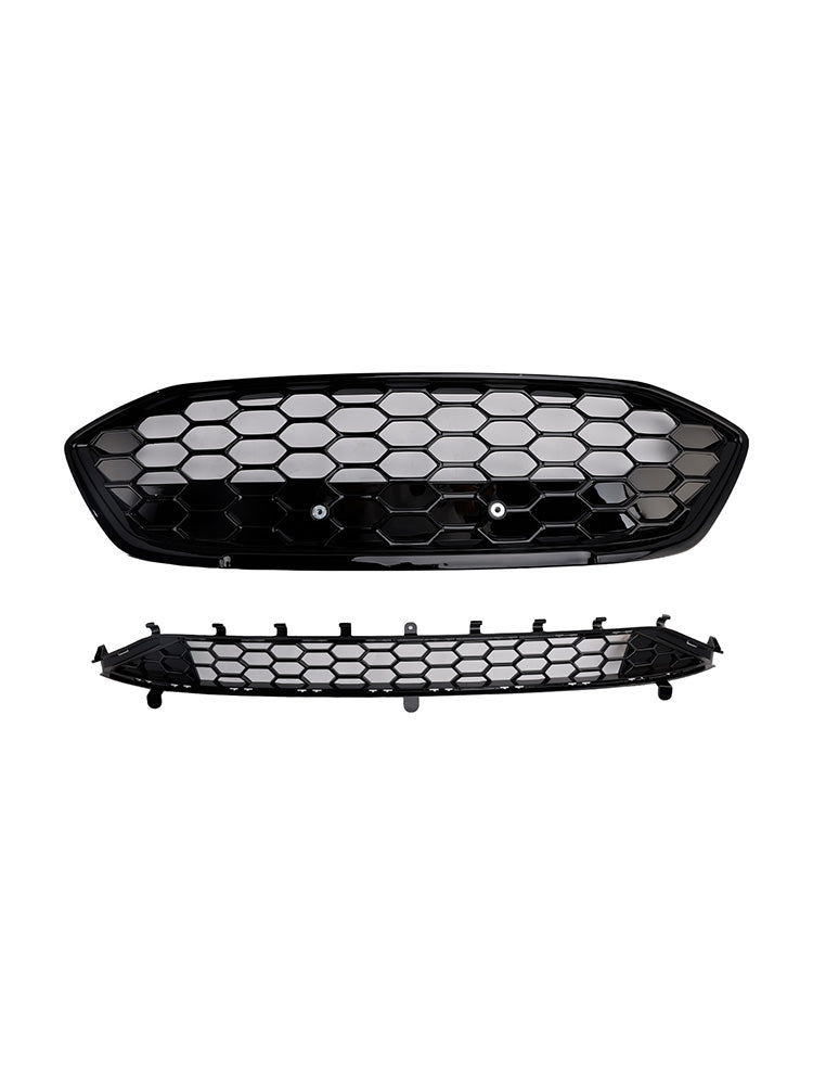 2018-2021 Ford Focus MK4 ST Style Black Front Bumper Grill Lower Grill