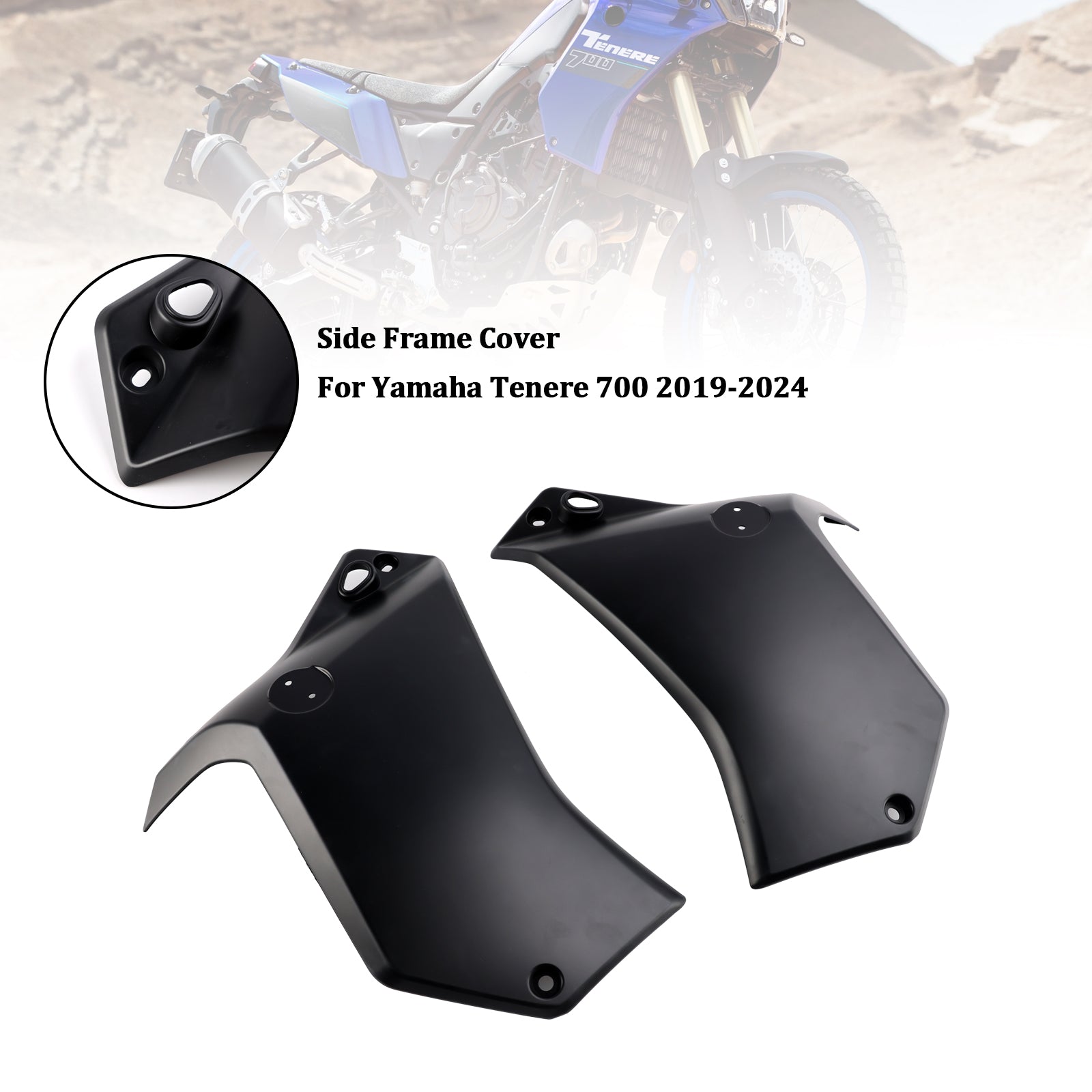 Side Frame Panel Protector Fairings Cover For Yamaha Tenere 700 2019-2024