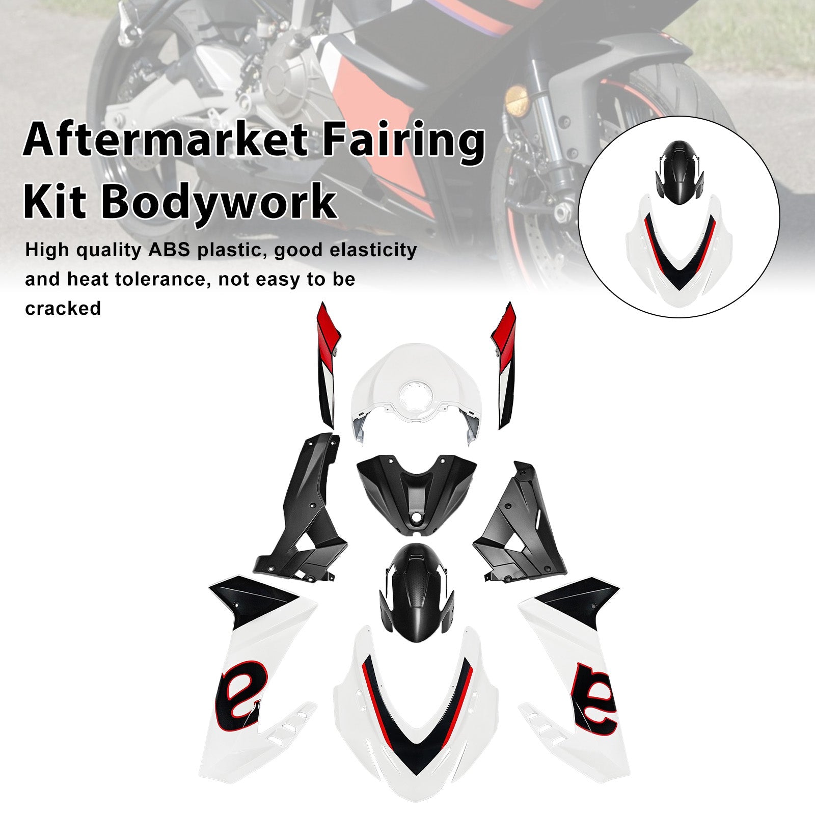 Injection ABS Plastic Bodywork Fairing Kit for Aprilia RS457 2024-2025