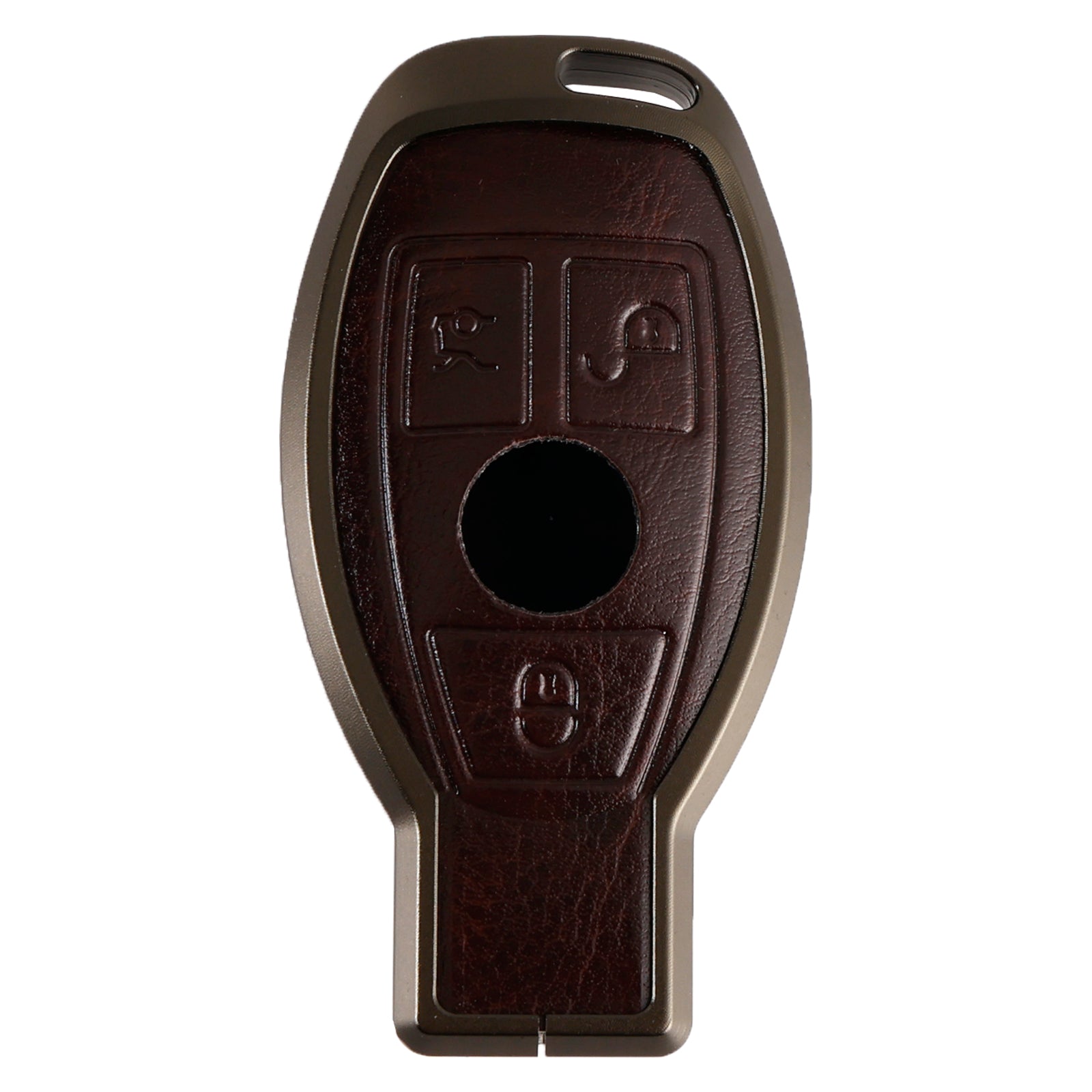 Benz GLC GLK CLS GLA CLA AMG Alloy Aluminum TPU Car Key Brown Case Cover