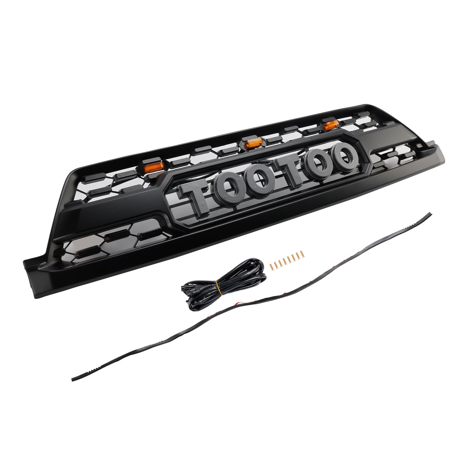 2002-2005 Toyota 4Runner TRD PRO Style W/ LED Front Bumper Grill Grille