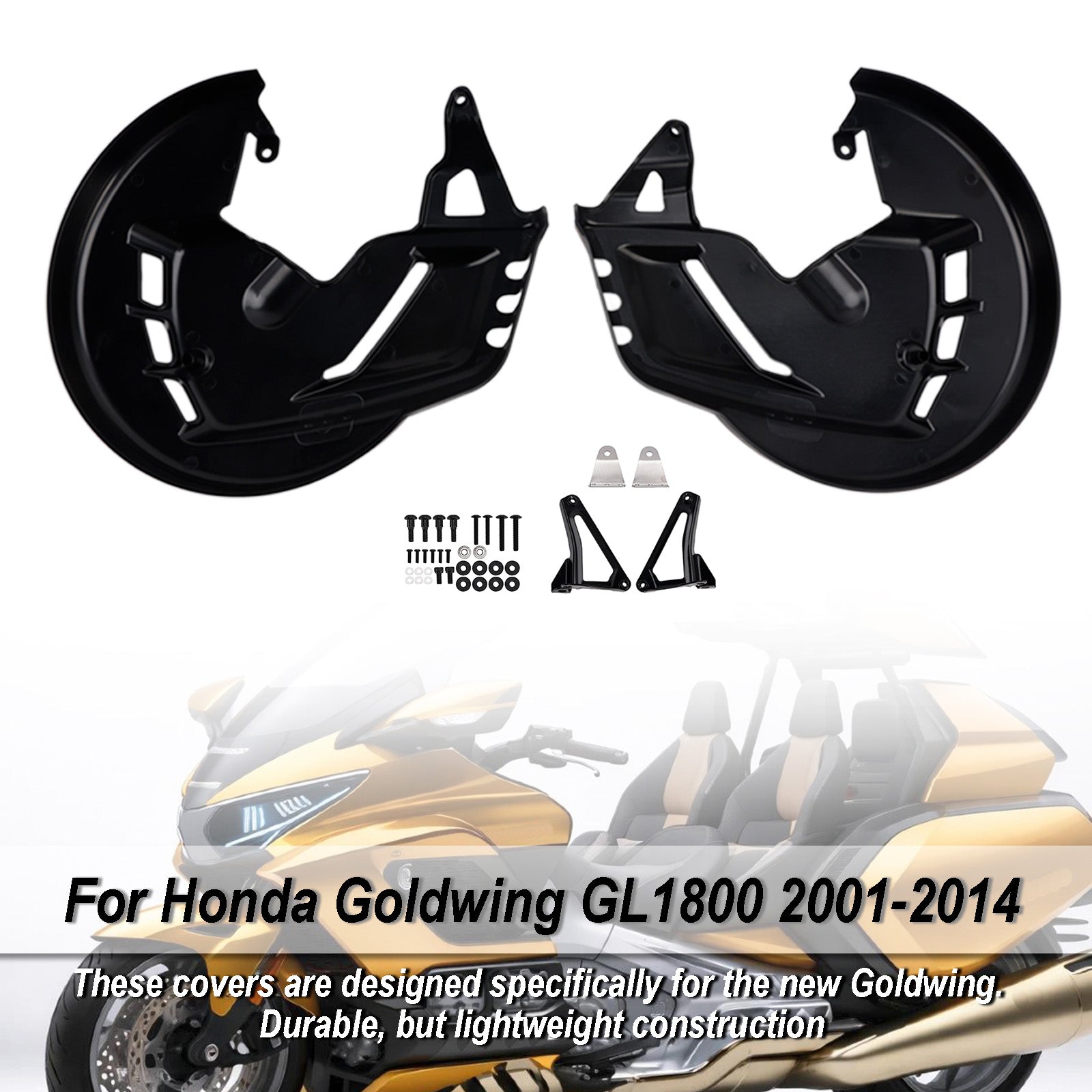 2001-2014 For Honda Goldwing GL1800 Front Brake Disc Rotor Covers