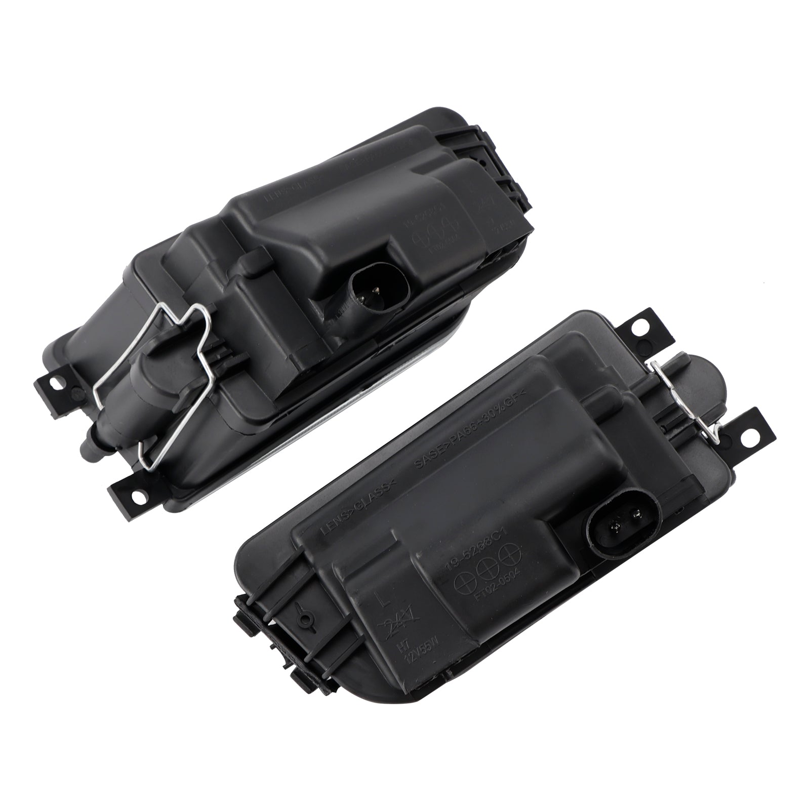 Pair Front Bumper Fog Light Lamp Housing Shell For BMW E39 5-Serise 1995-1998