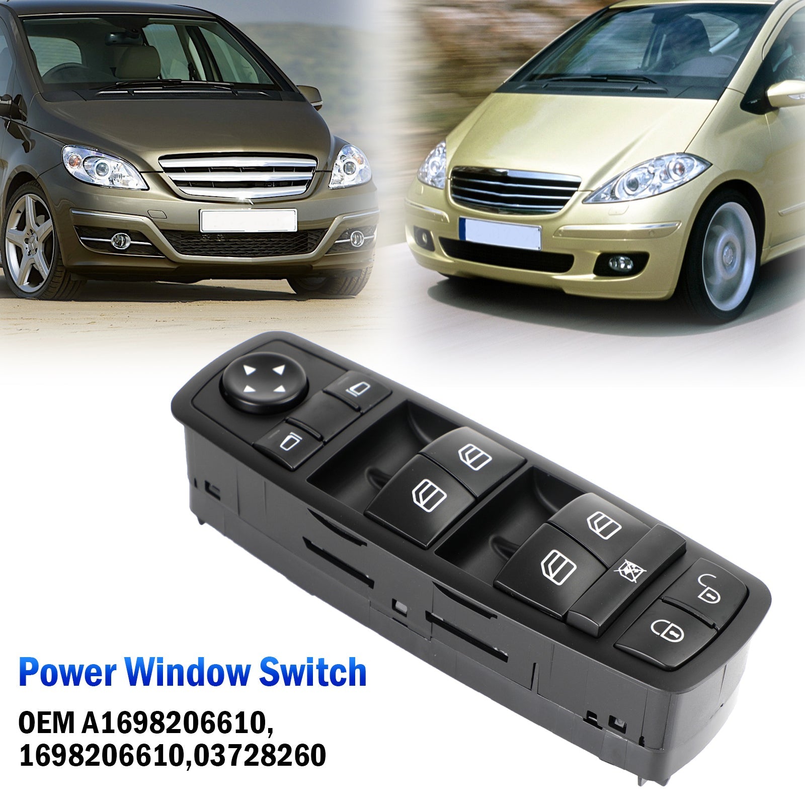 Master Power Window Switch For Mercedes-Benz W169 W245 1698206610