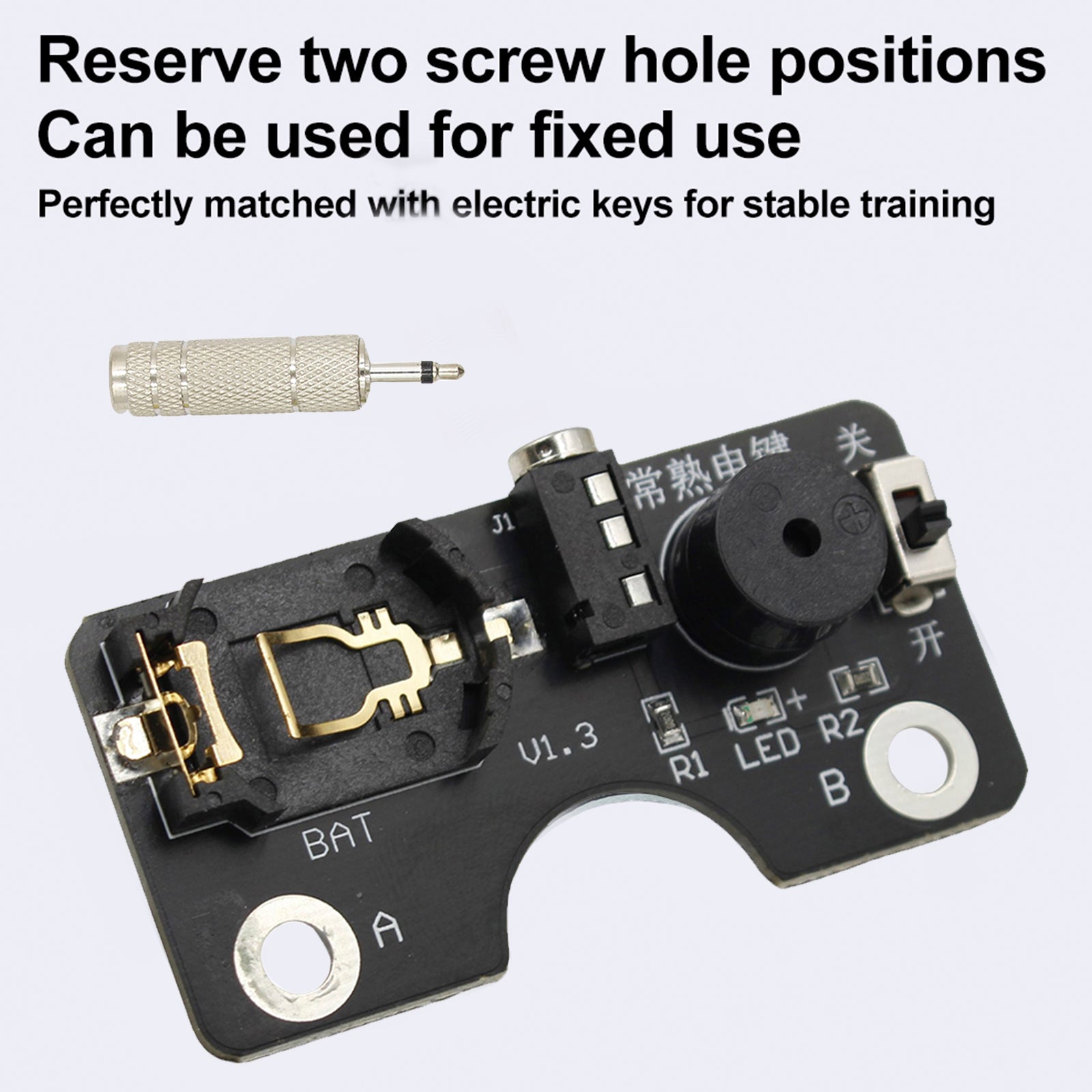 Morse Code CW Transmission Training Key Sound Light Circuit Board For Manual Key