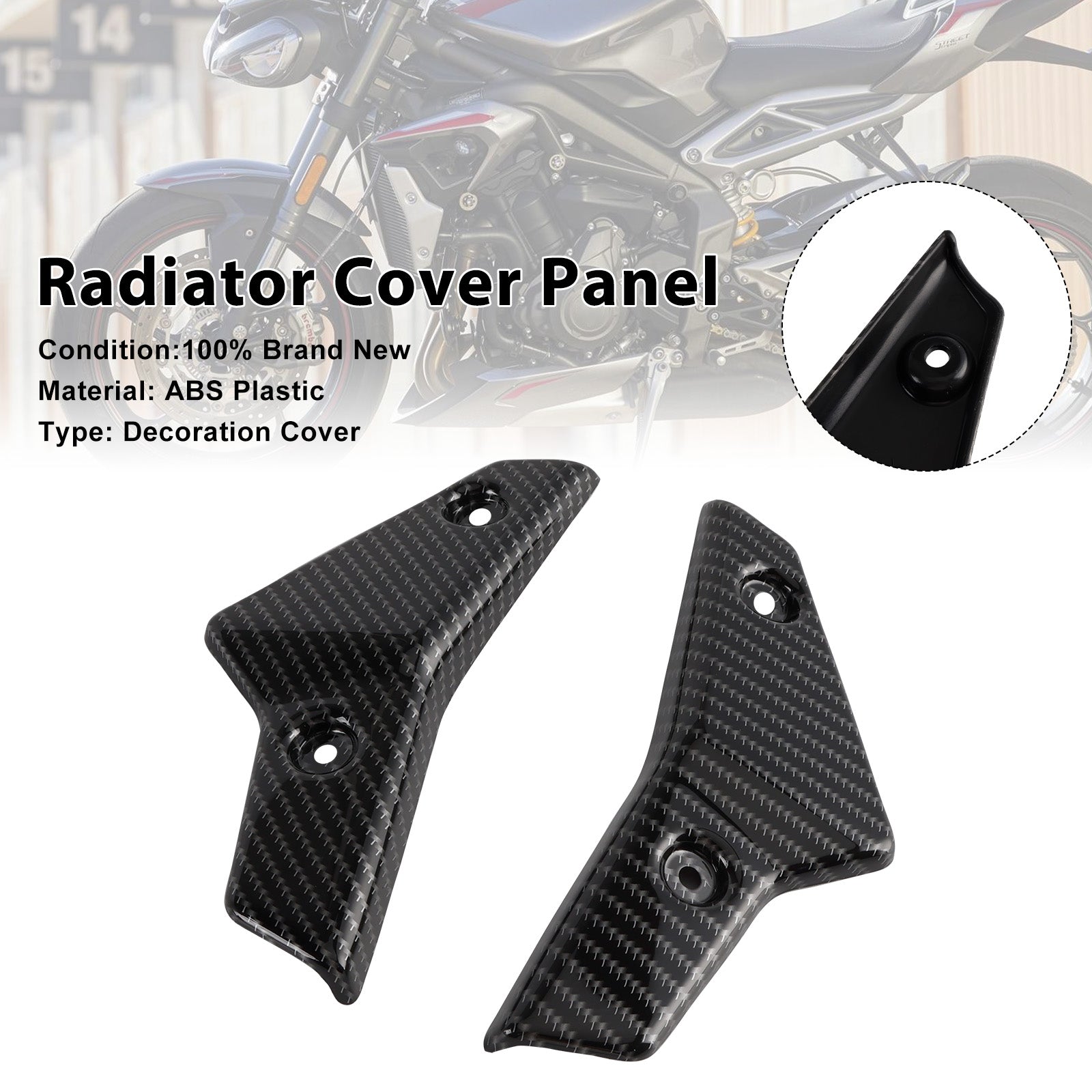 2020-2022 Street Triple 765 R/RS Radiator Side Cover Fairing Panels