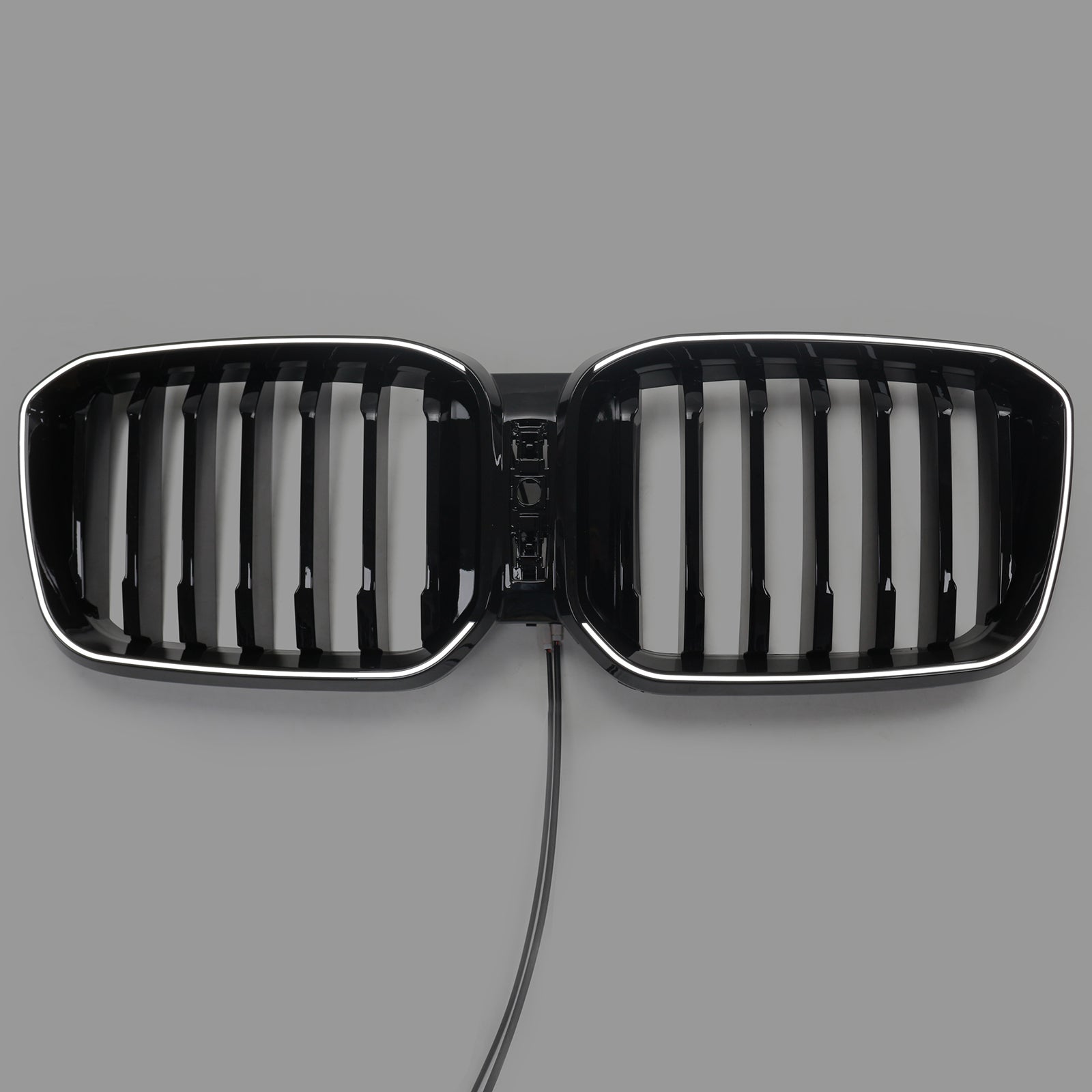 Glossy Black Front Bumper Kidney Grille Fit BMW X3 G01 X4 G02 2022-2025