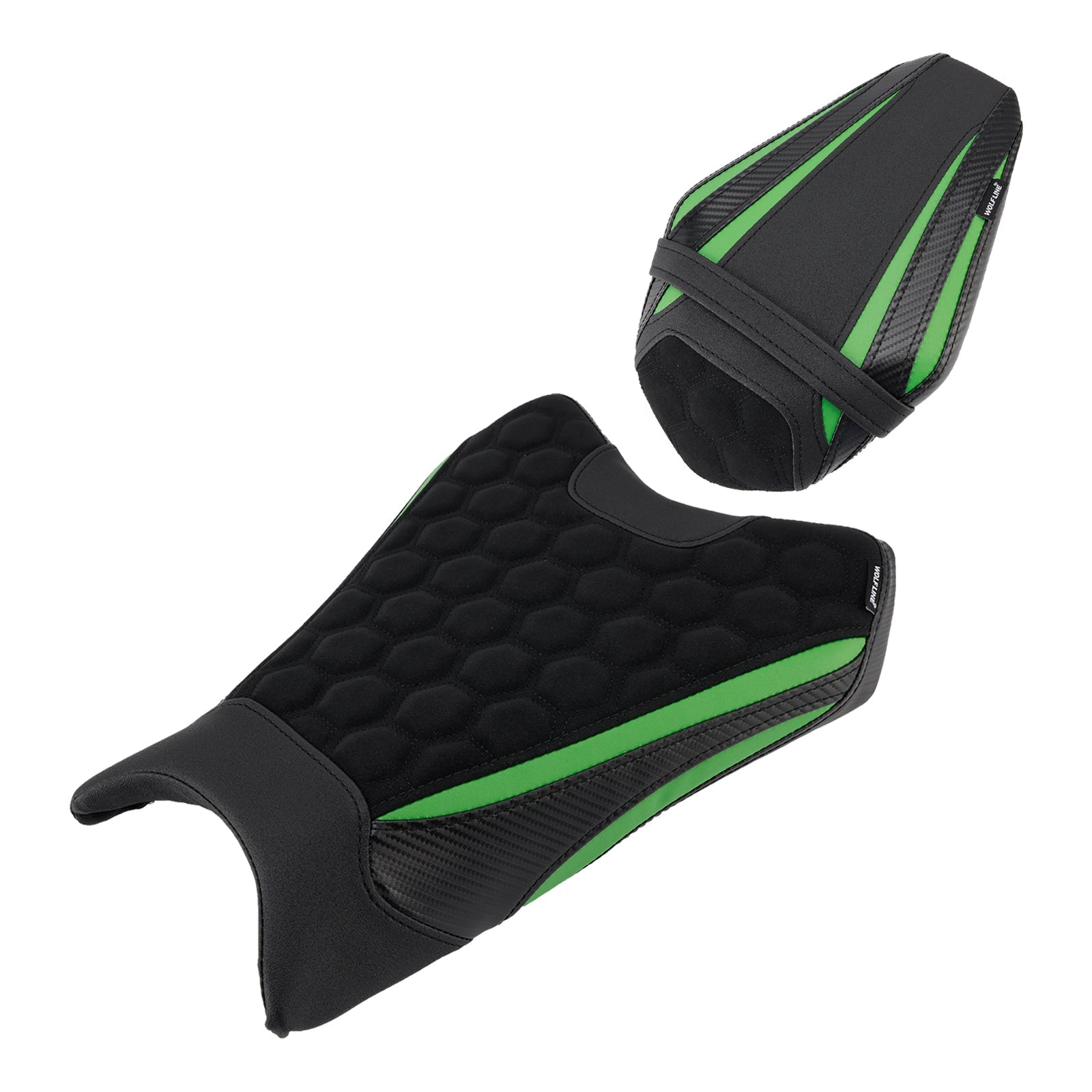 2019-2025 For Kawasaki Zx-6R Zx 6R Driver&Passenger Seat Kit Rear Cushion Green