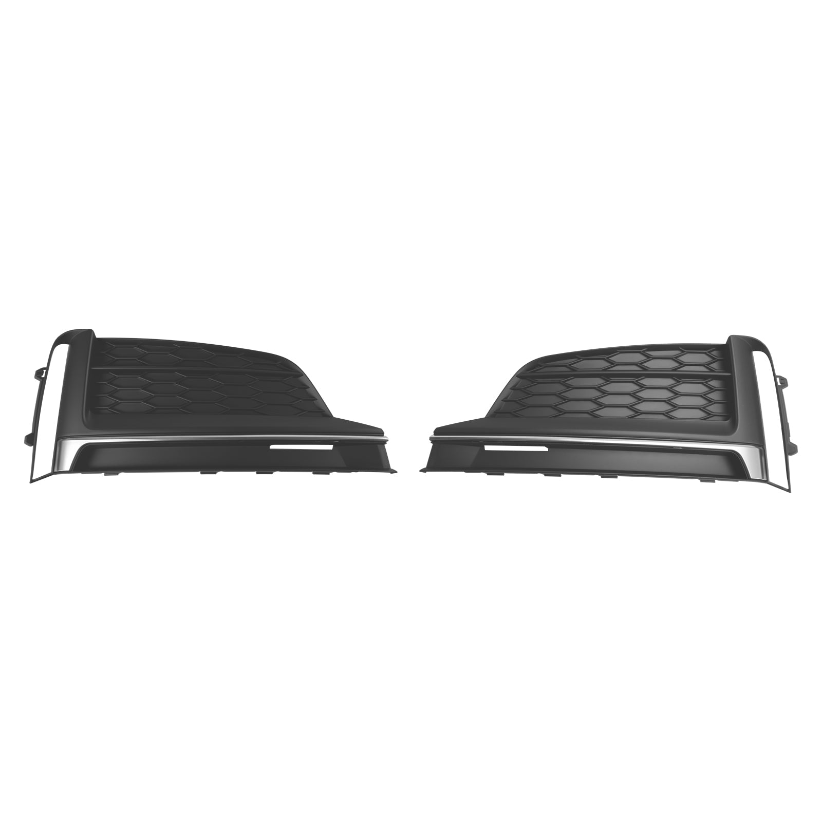 Audi A5 S-Line S5 2018-2019 2PCS Front Bumper Fog Light Grille Cover Trim