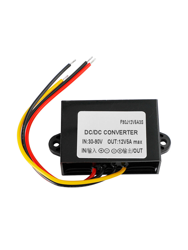 Waterproof DC-DC Converter 30-90V Step Down to 12V Power Supply Module 5A 60W