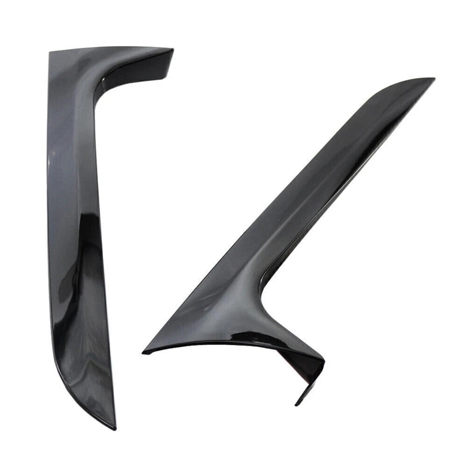 2012-2018 Audi A6 C7 Allroad Avant Gloss Black Pair Rear Window Side Wing Spoiler