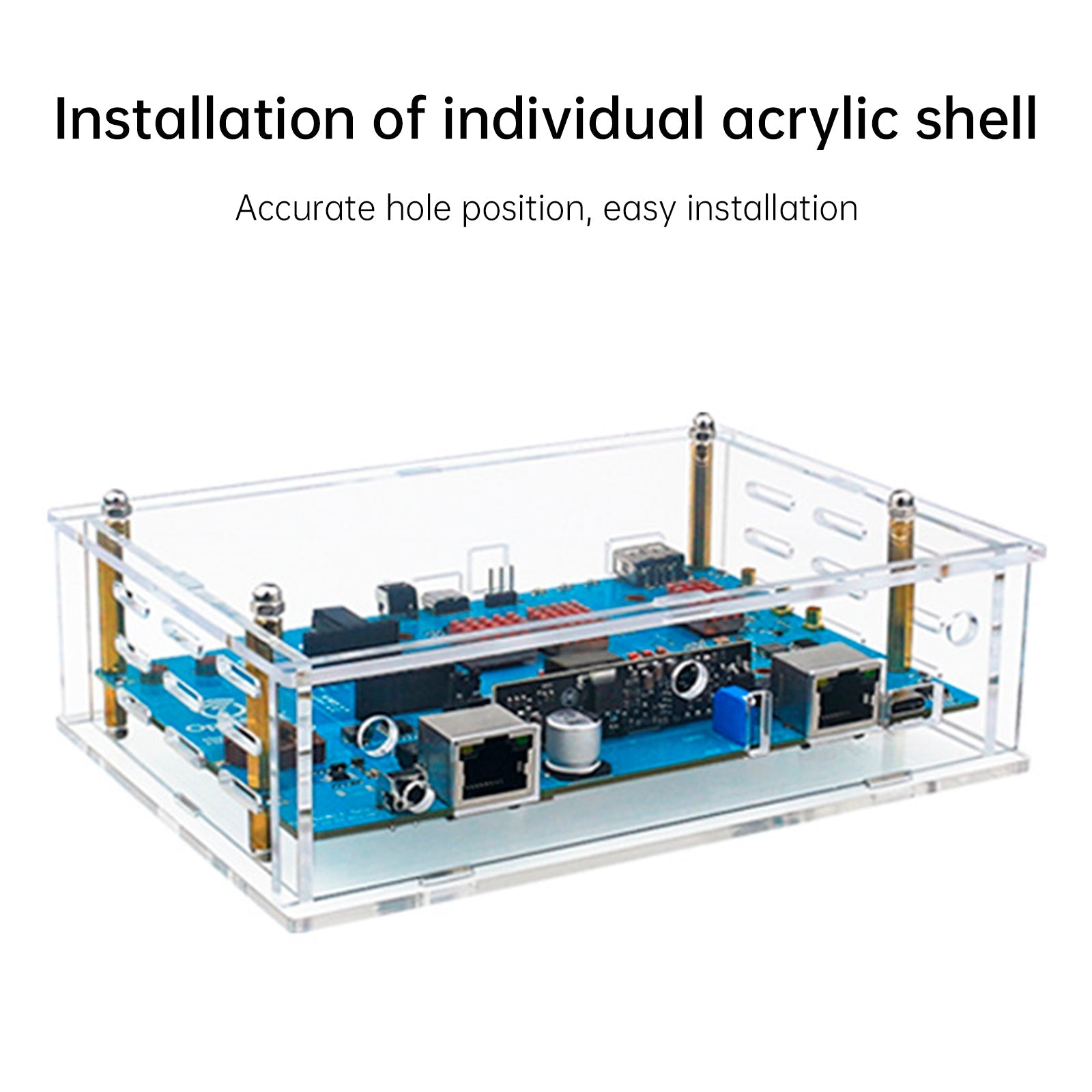 BananaPi Openwrtone Shell Acrylic Transparent Protective Shell External Antenna