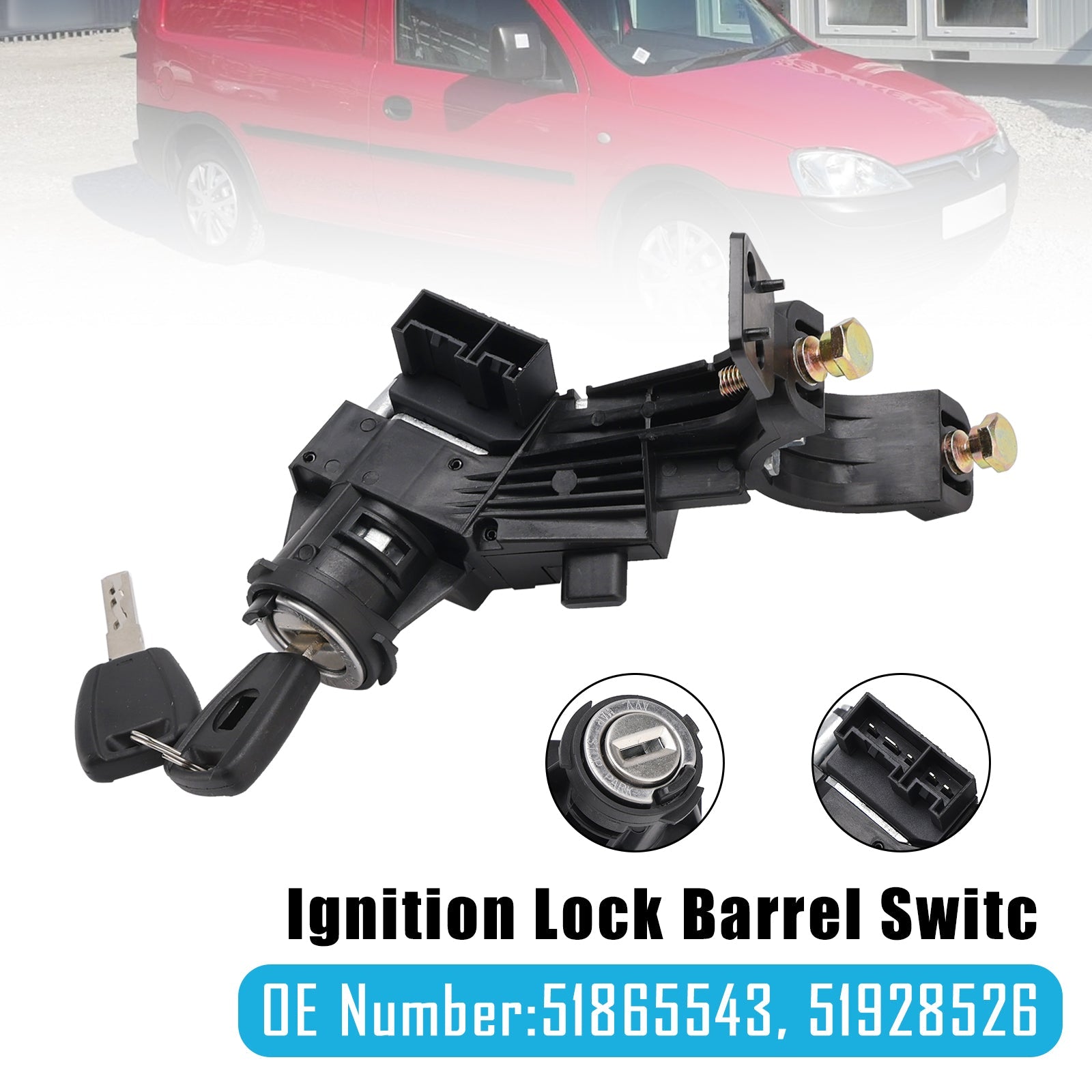Ignition Lock Barrel Switch Starter 51865543 51928526 For Vauxhall Combo D 2010-