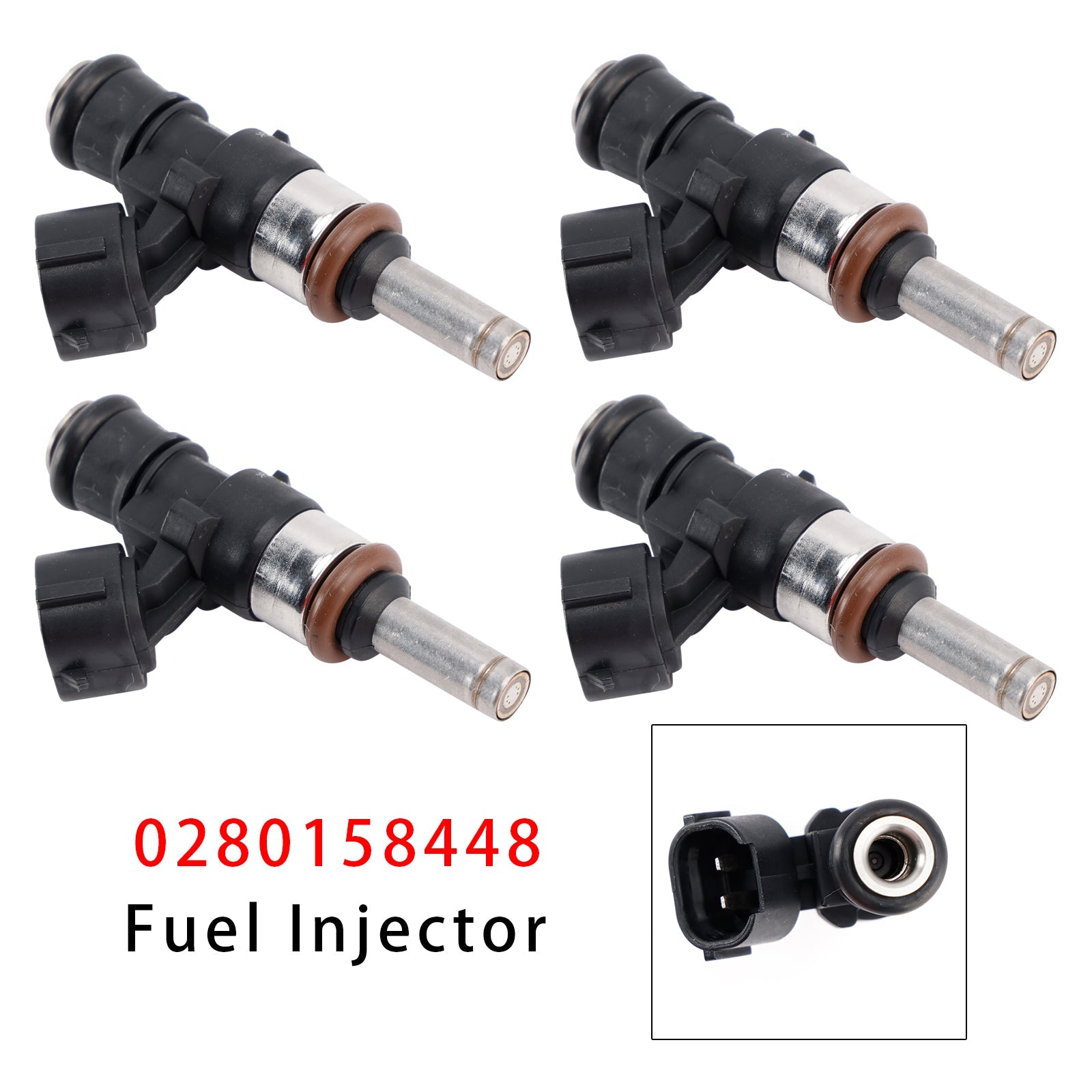 06L906031A 06L906031D For AUDI 4PCS Fuel Injector 0280158448
