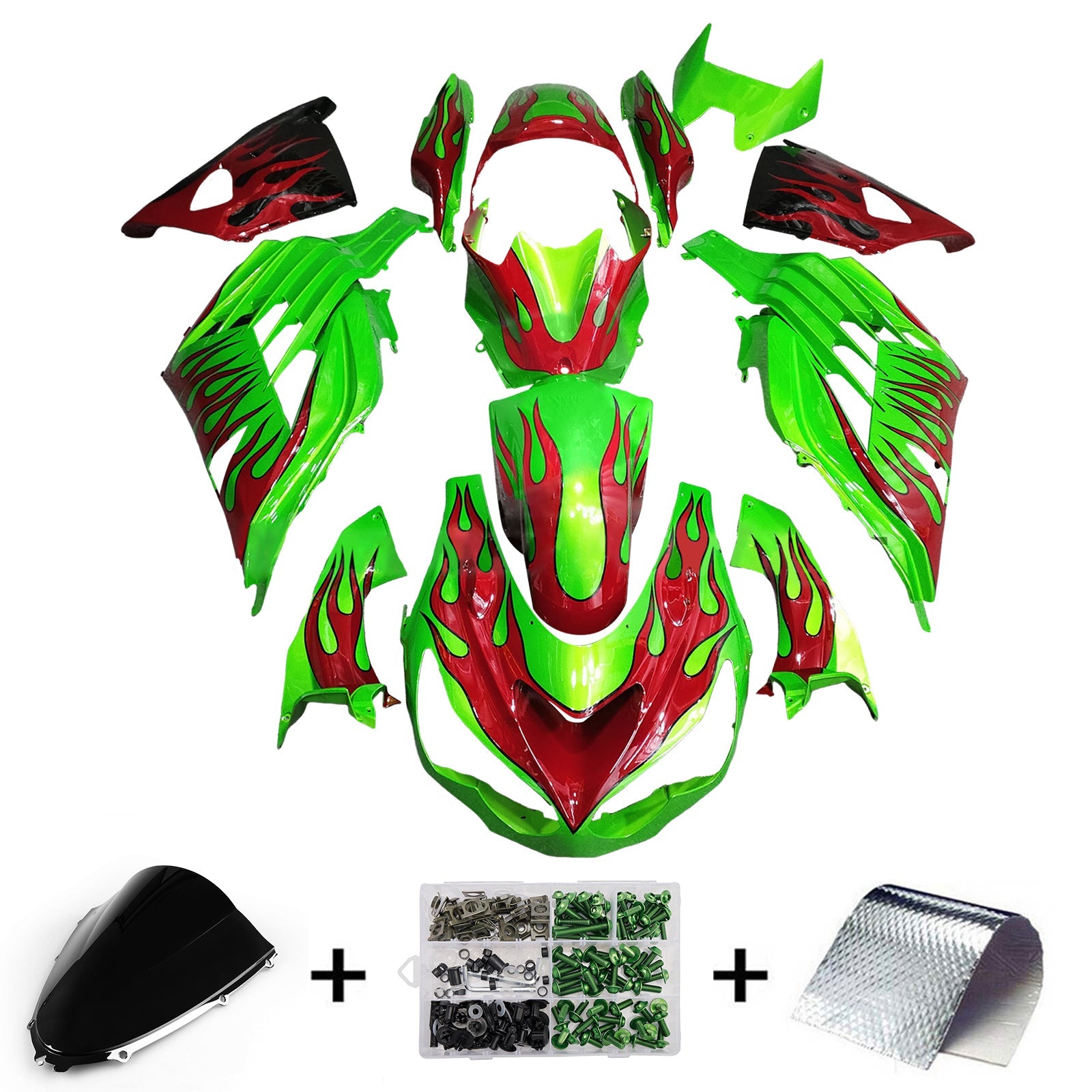 Injection Fairing Kit Bodywork fit For Kawasaki ZX14R ZZR1400 2012-2025