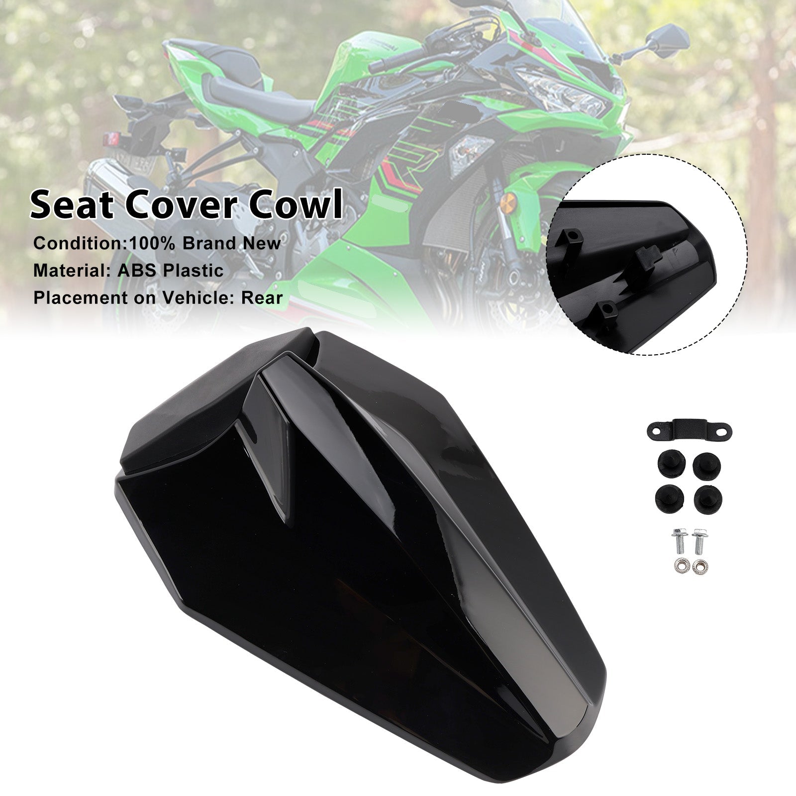 Racing Tail Rear Seat Fairing Cowl for Kawasaki ZX25R ZX4R ZX4RR 2020-2025