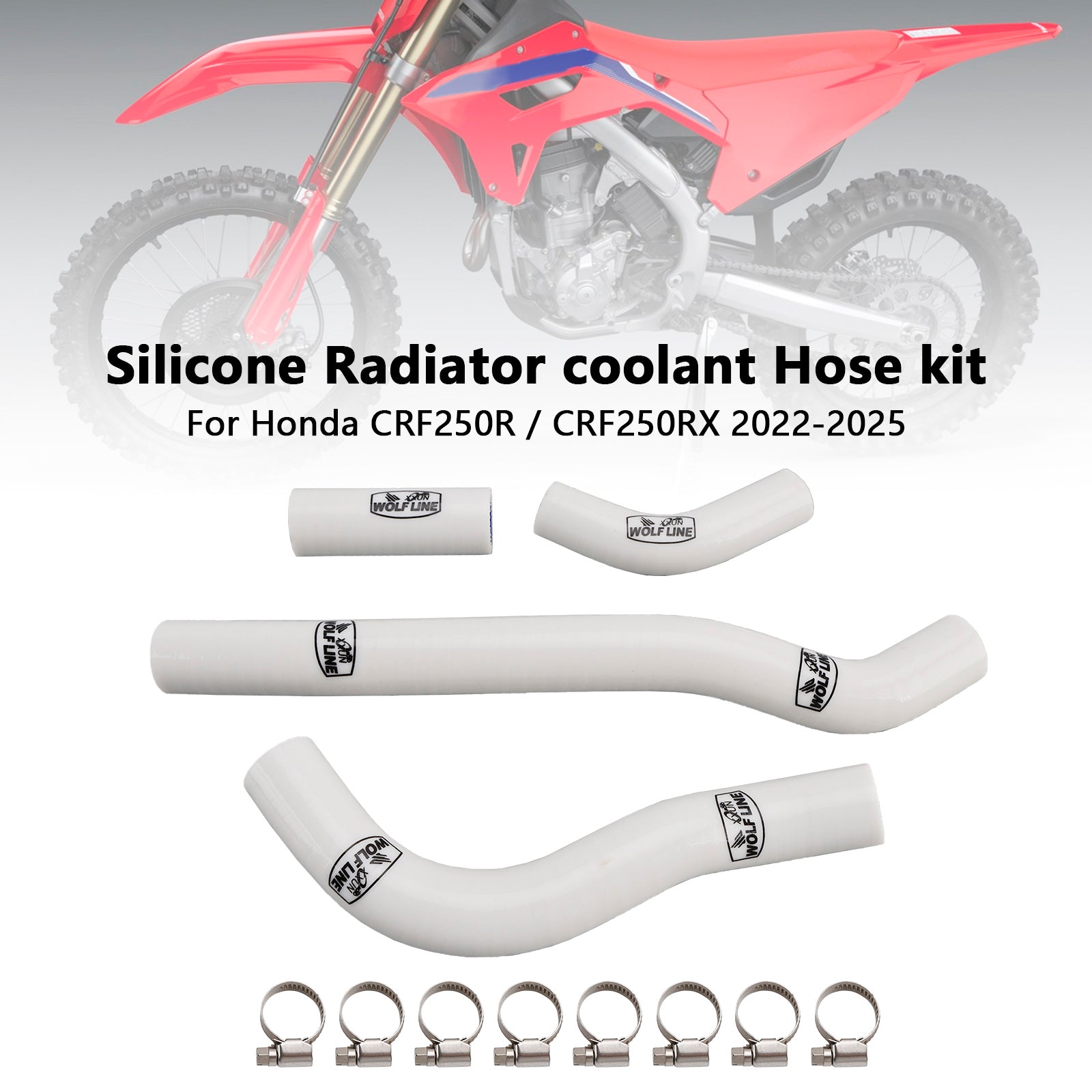 2022-2025 Honda CRF250R CRF250RX Silicone Radiator coolant Hose