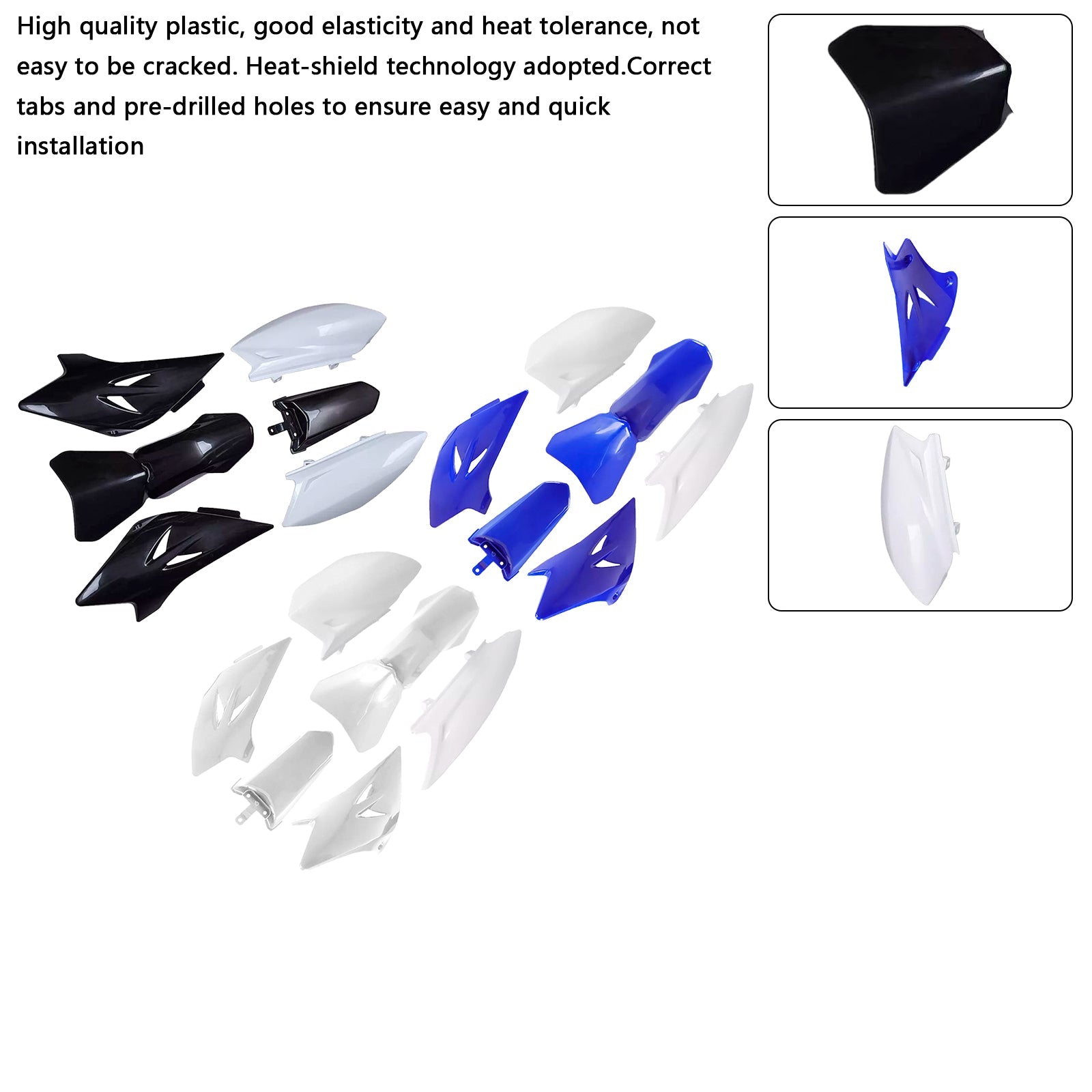 2006-2021 Yamaha TTR50 Body Plastic Kit Front Rear Fender Fairing